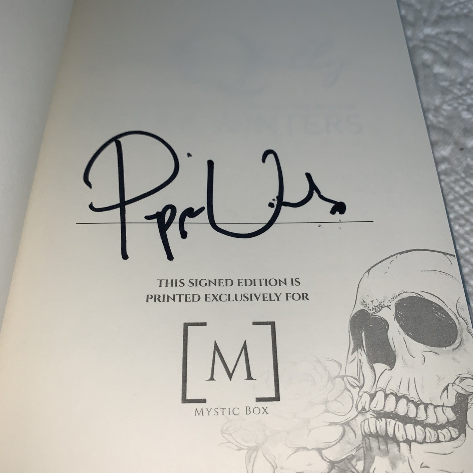 Signed Pepper Winters Quintessentially Mystic Box Special Edition Hardcover