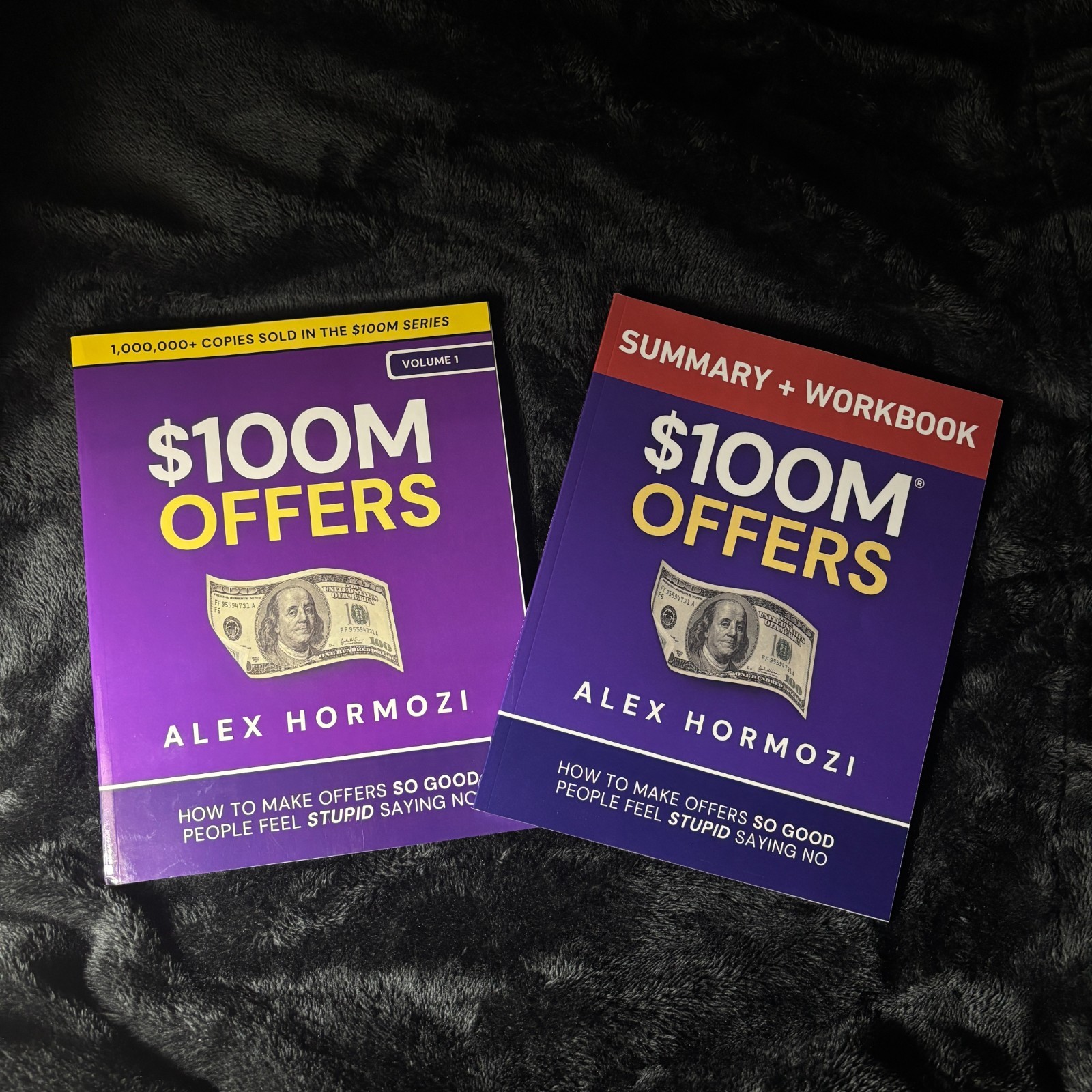 $100M Offers Book Bundle Alex Hormozi + Workbook Business Marketing Sales Guide