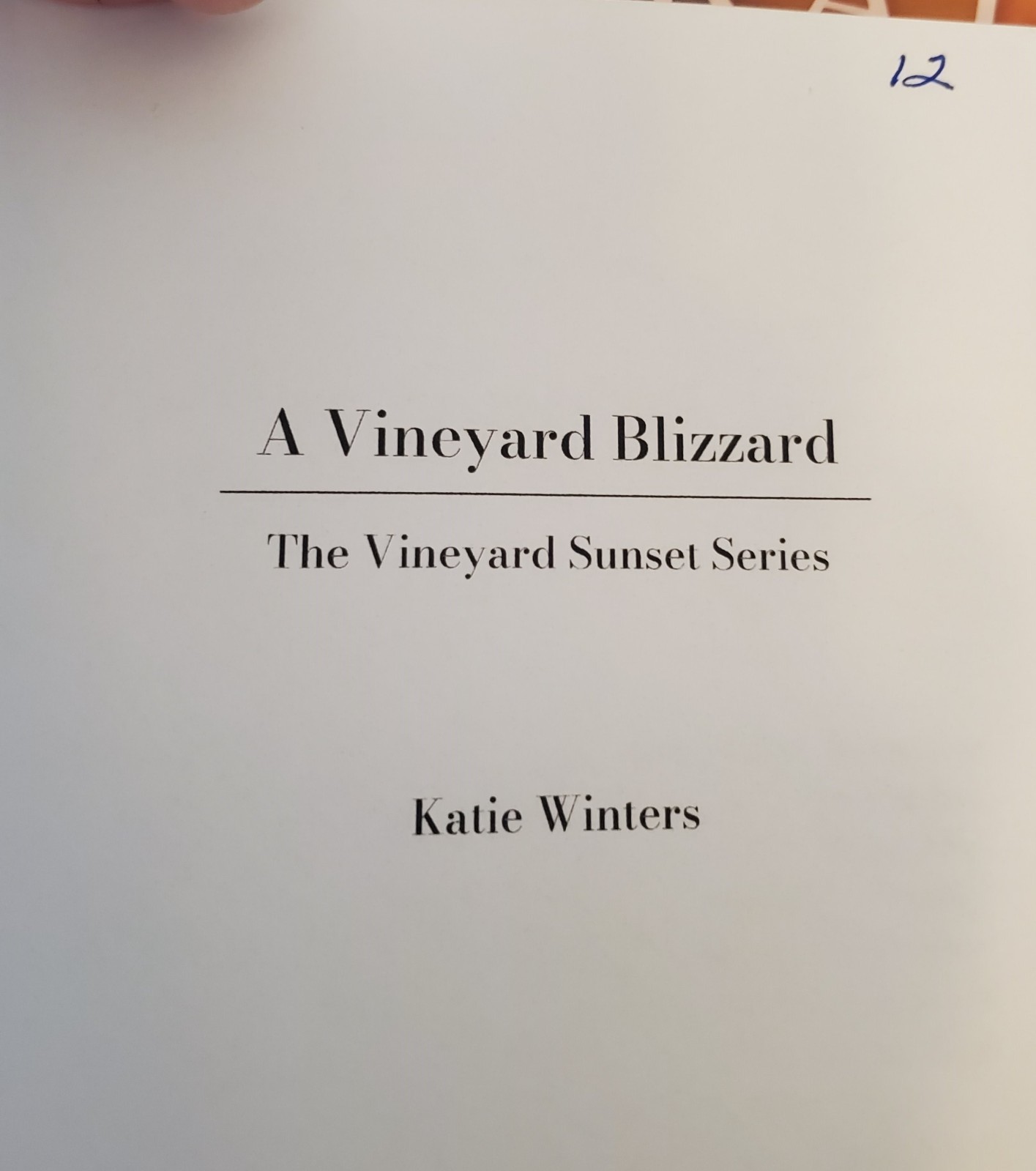 Katie Winters Vineyard Series books 8-13 In Order! 6 books
