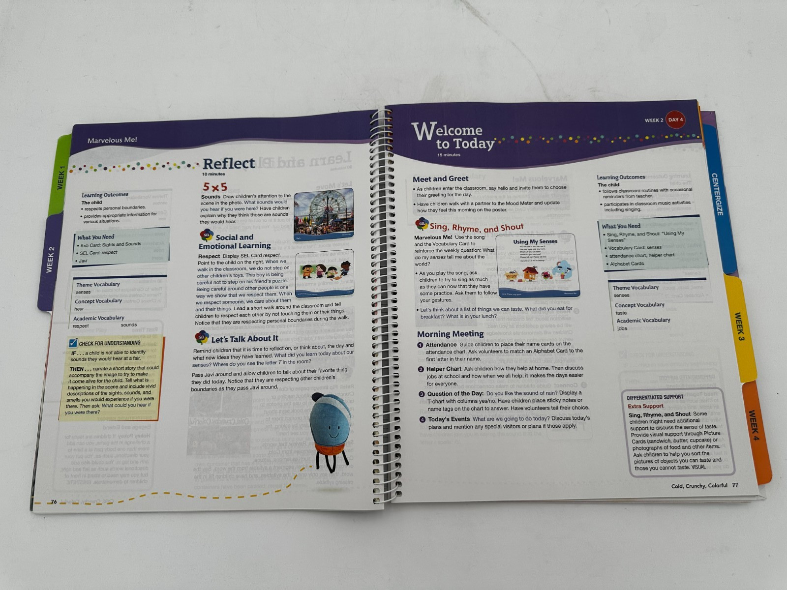 Marvelous Me! Three Cheers For Pre-K Teacher’s Guide SAVVAS