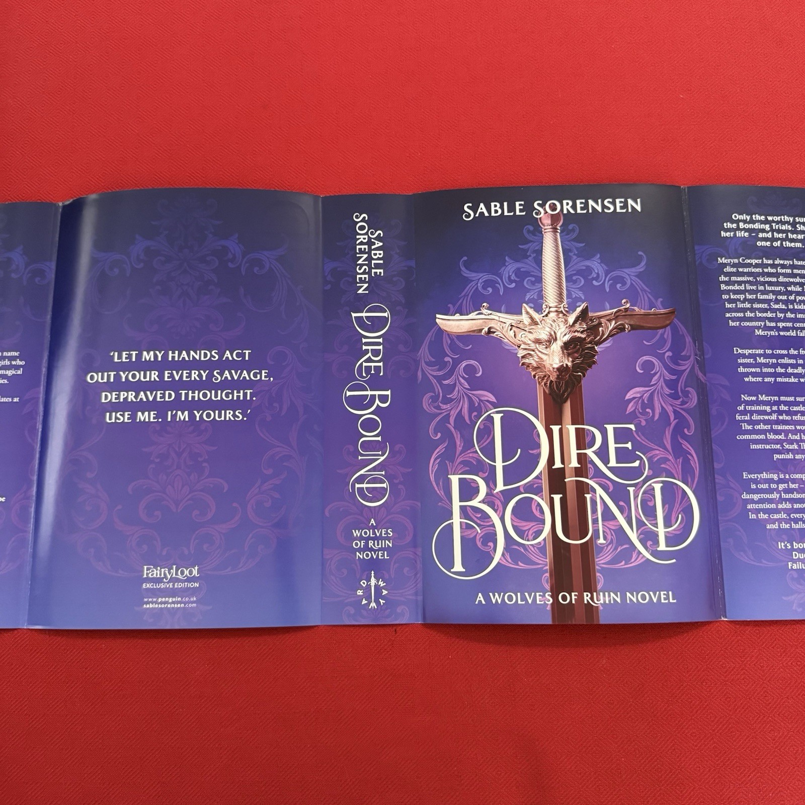 Dire Bound by Sable Sorensen FairyLoot Exclusive Edition – Hardcover Unsigned