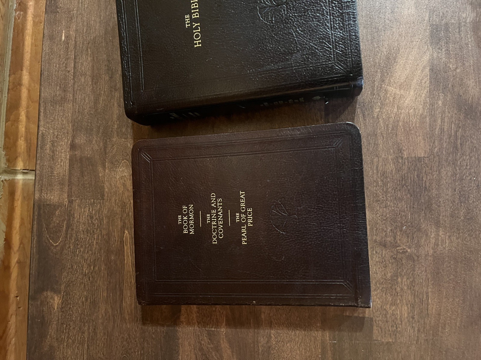 2016/ 2017 LDS KJV Holy Bible and book of Mormon Invecchiato Leather set