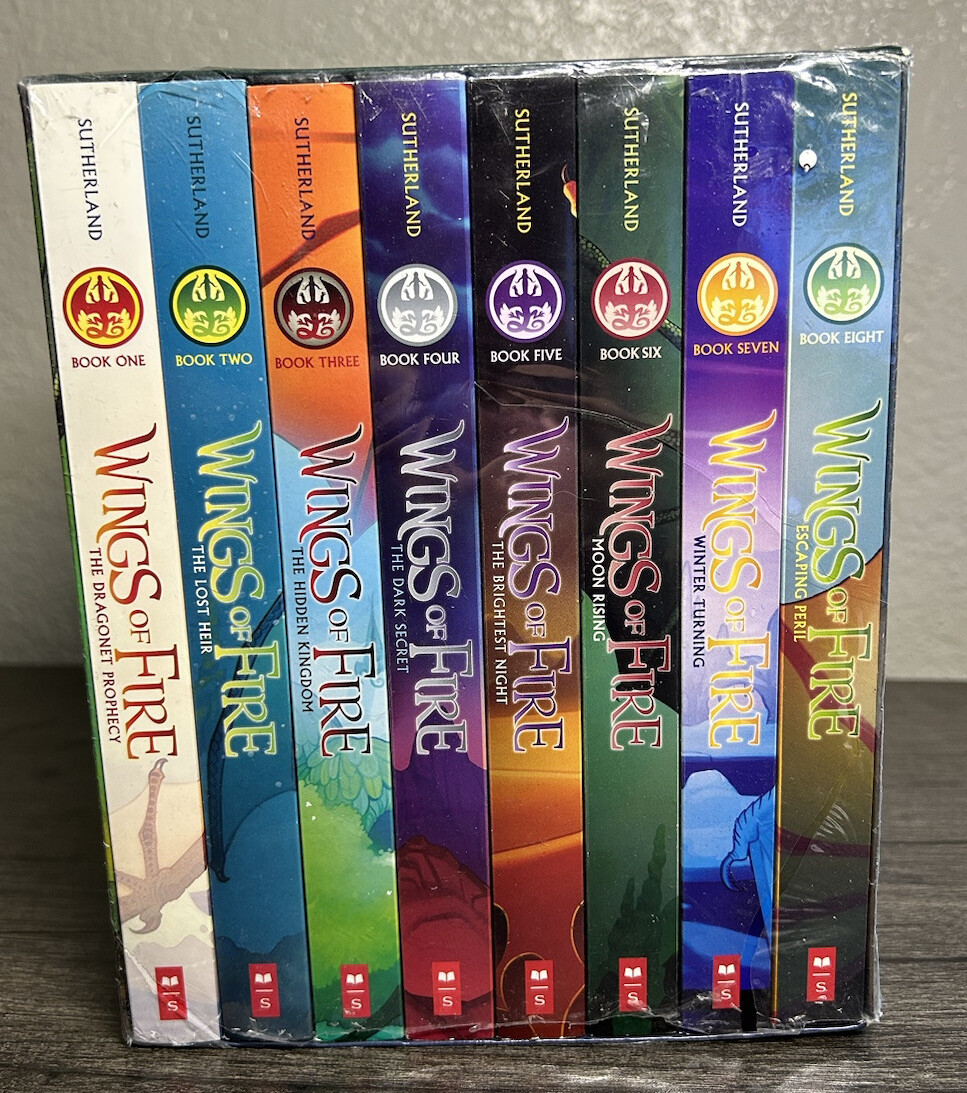 Wings of Fire Boxed Set Books 1-8 The First Eight Tui T. Sutherland See Photos!
