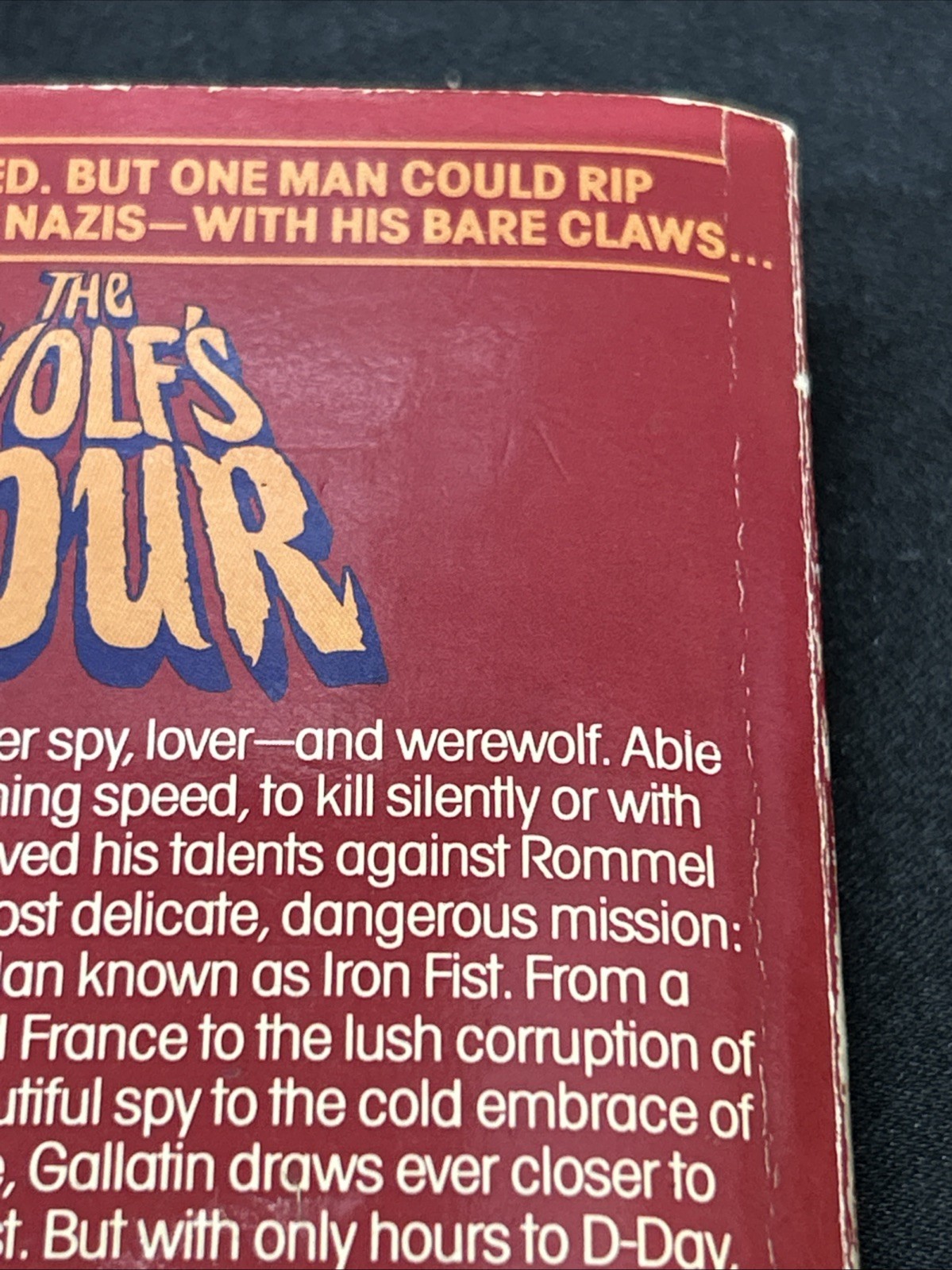 The Wolf’s Hour, Robert R. McCammon, 1989 Pocket Books Paperback, First Edition