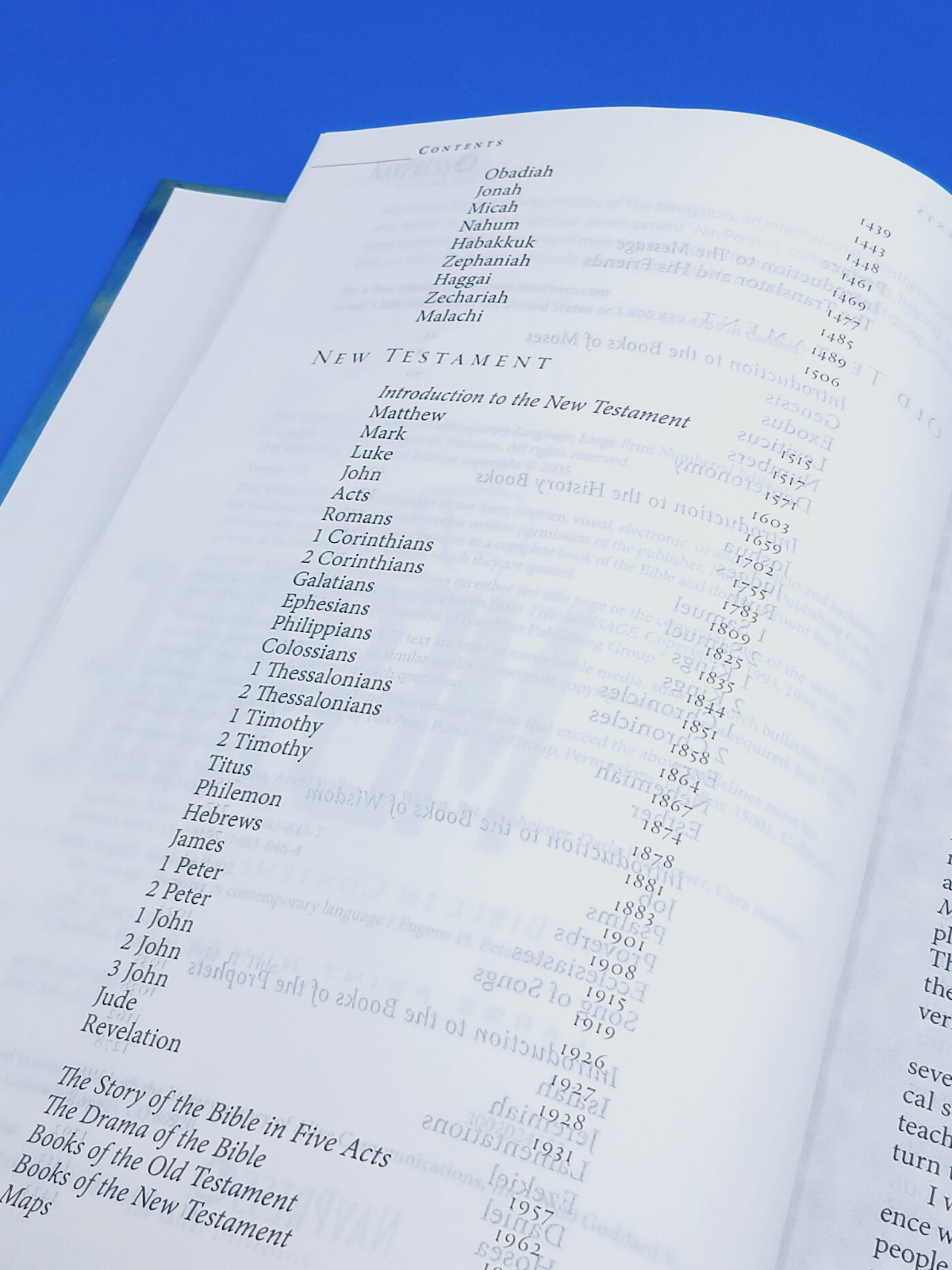 Message Large Print, The by Peterson, Eugene H..