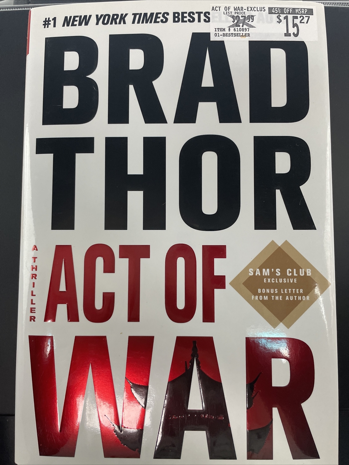 Act of War: Sam’s Club Edition Brad Thor