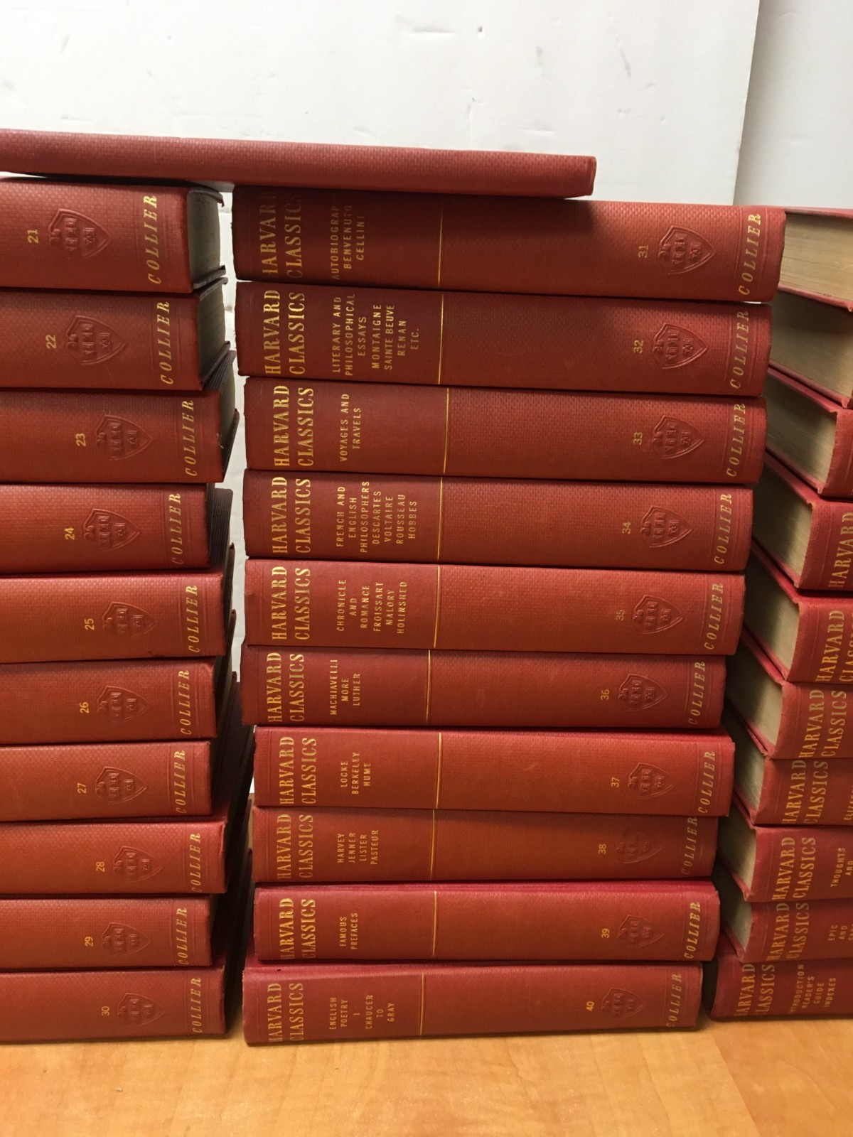 The Harvard Classics Complete 52 Volume set with lectures RARE Red 1937 /1938