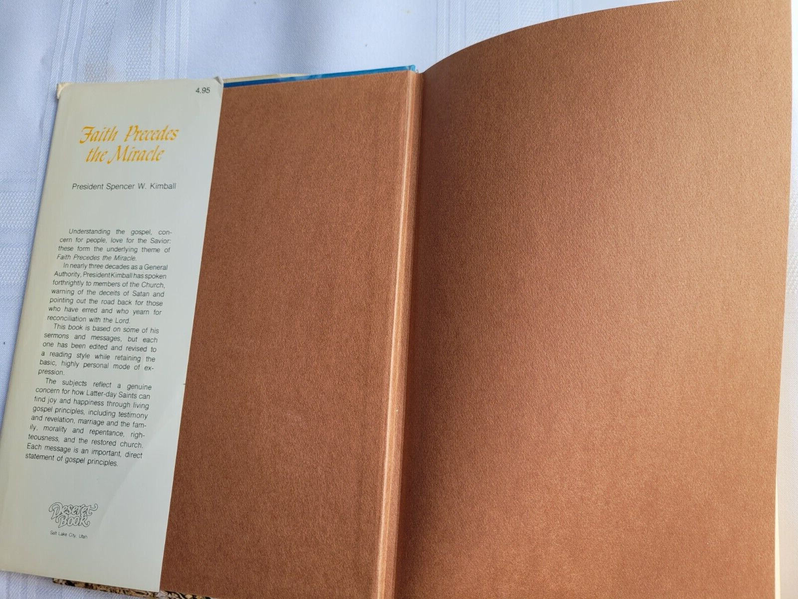 LDS SPENCER W KIMBALL Miracle of Forgiveness 1972 Hardcover Vintage