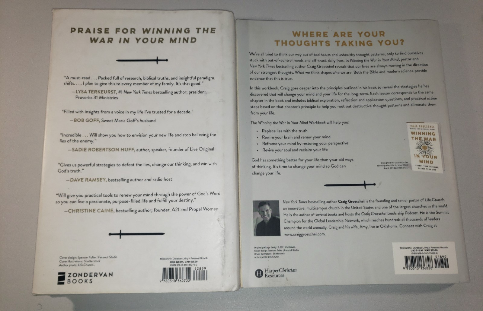 Winning the War in Your Mind Book & Workbook by Craig Groeschel