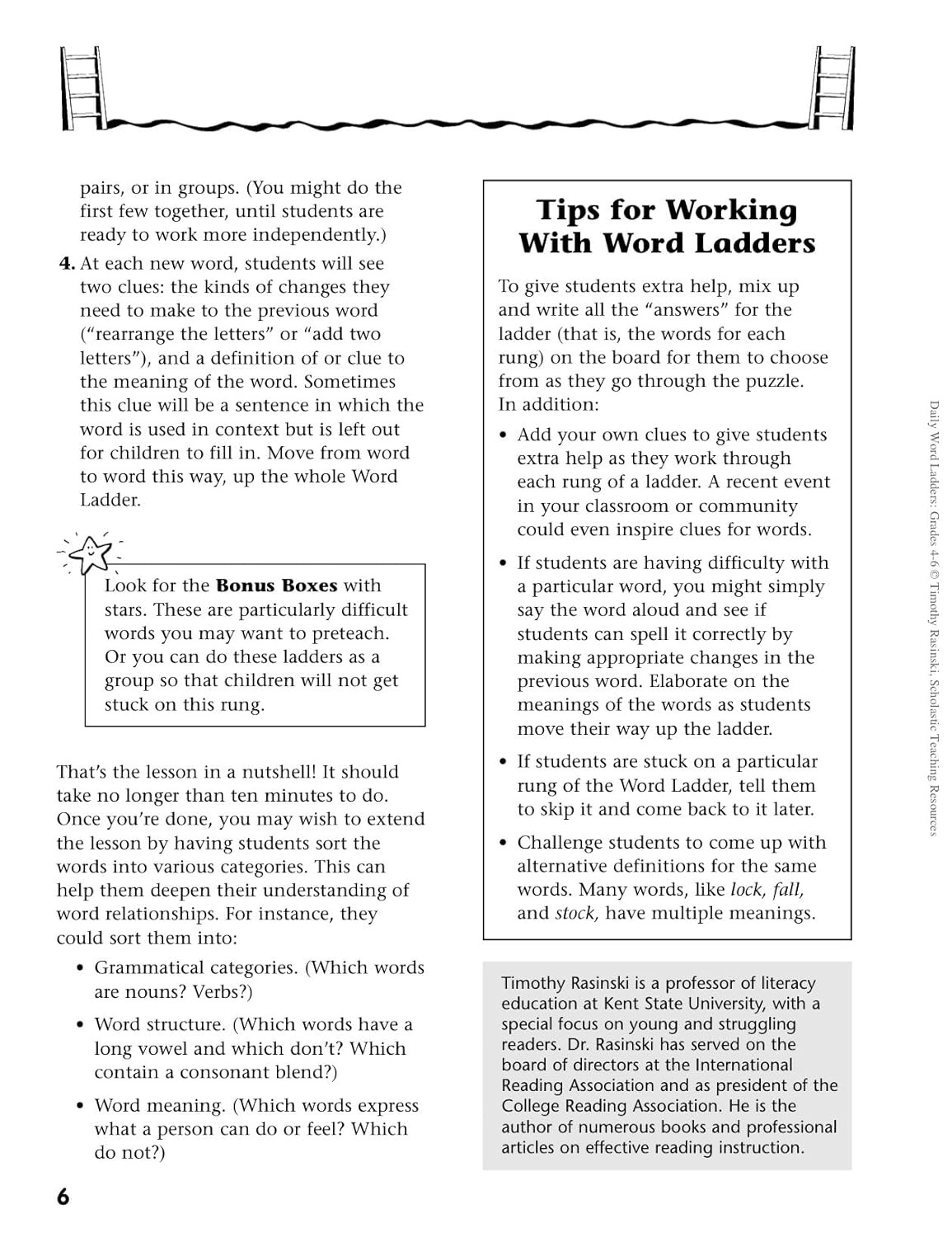 Daily Word Ladders: Grades 4-6