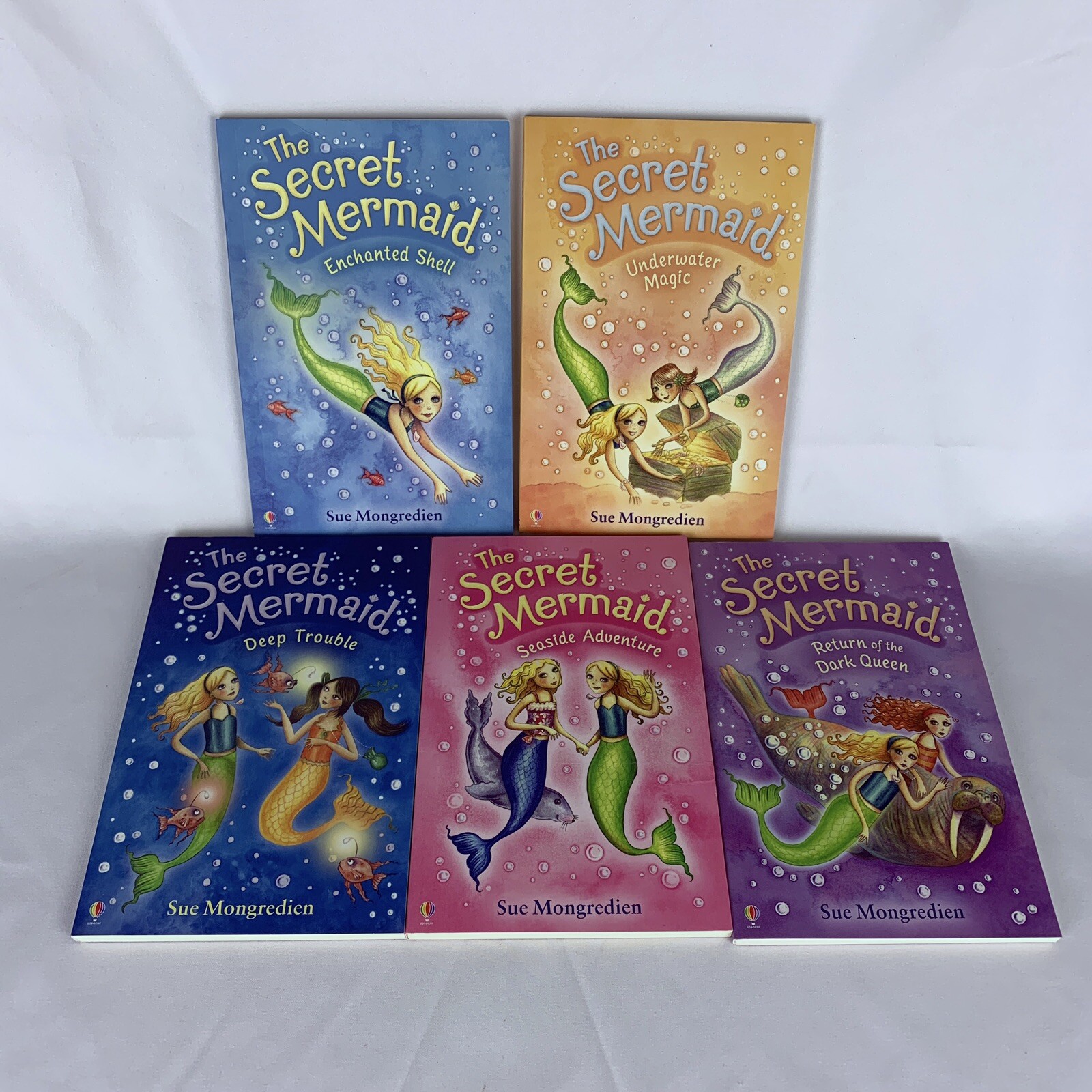The Secret Mermaid Sue Mongredien Book Lot of 5 Chapter Books w/ Illustrations