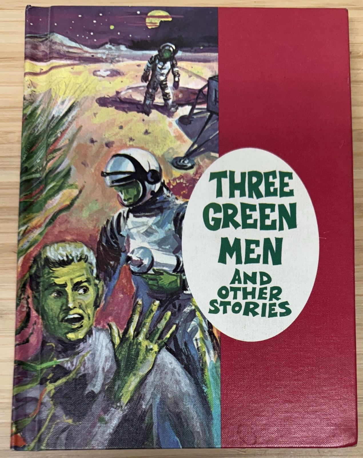 Three Green Men and Other Stories 1966 Admiral Byrd Antarctica, Student Book VTG