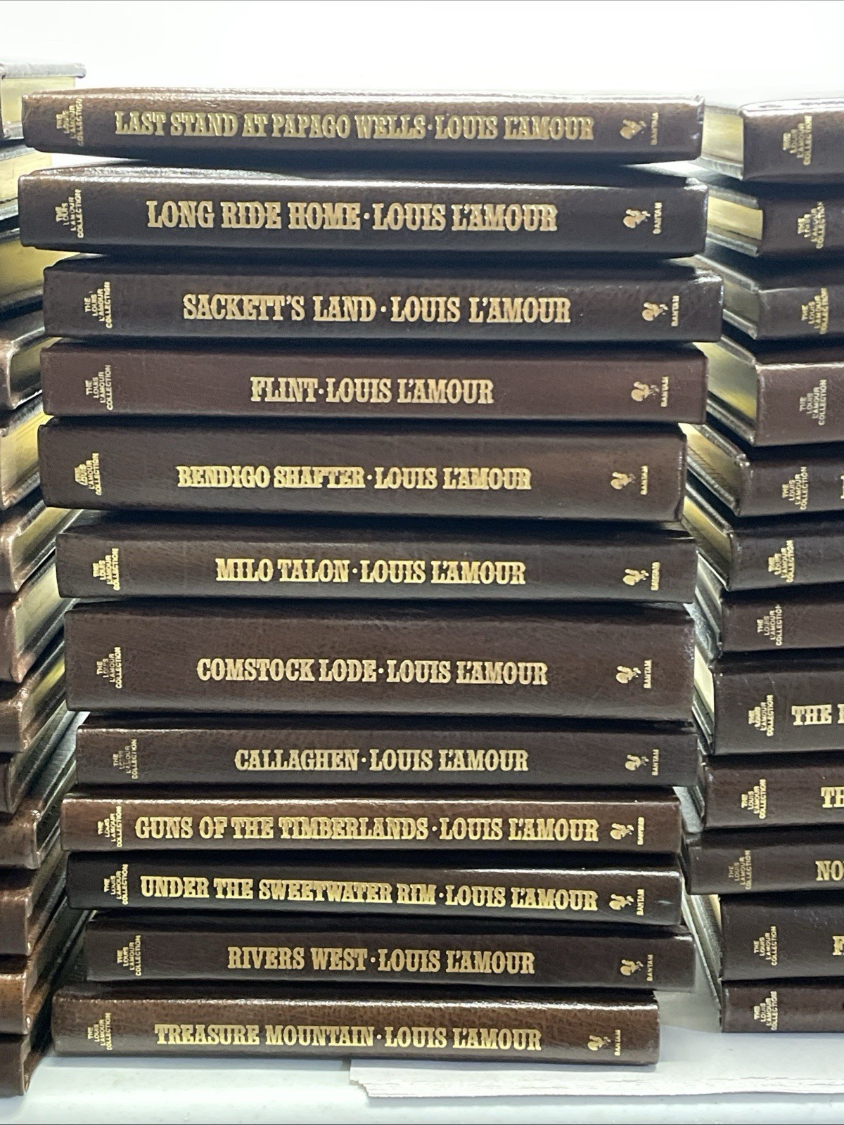 Louis L’Amour Leather Hardcover Collection Pick Your Title Gold Gilt Pages