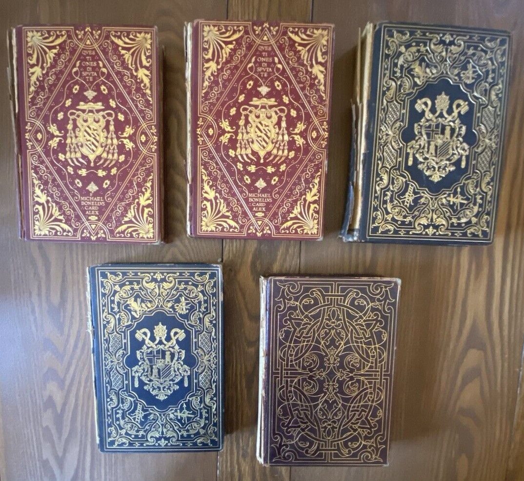 Literature of Italy Lot of 5 National Alumni 1906-1907 Translated into English