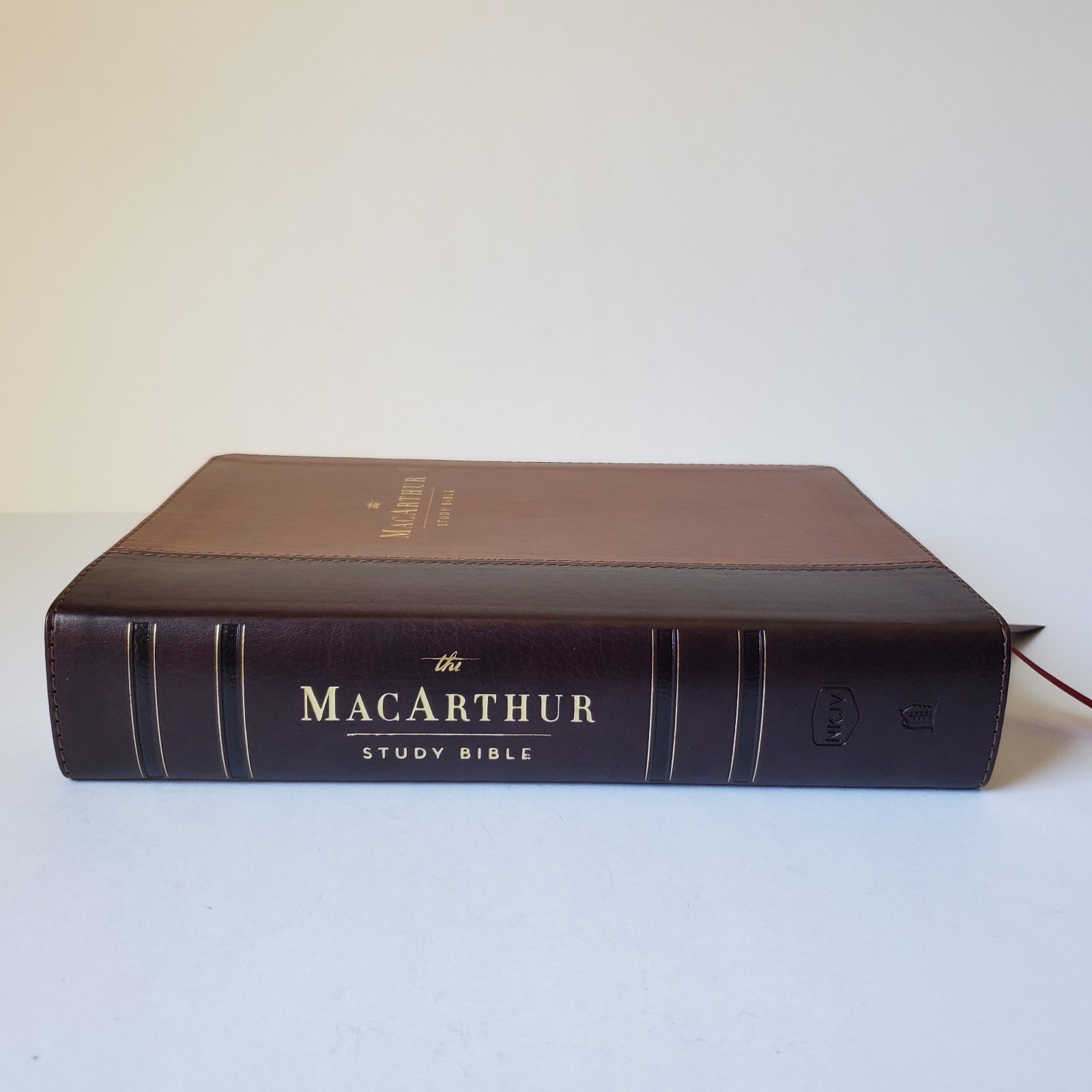 The MacArthur Study Bible NKJV 2nd Edition Leathersoft Unused *Ministry Stamp*