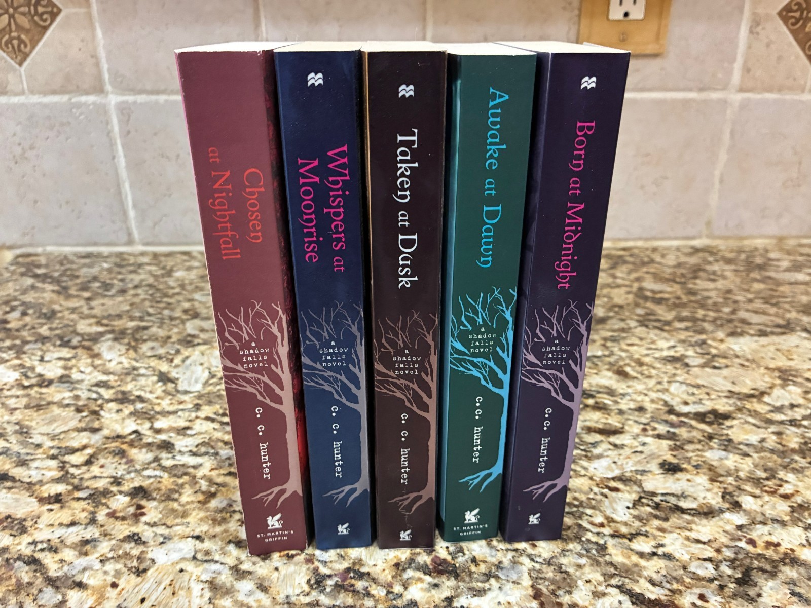 Shadow Falls Series 1-5 Book Lot CC Hunter Fantasy Chosen at Nightfall
