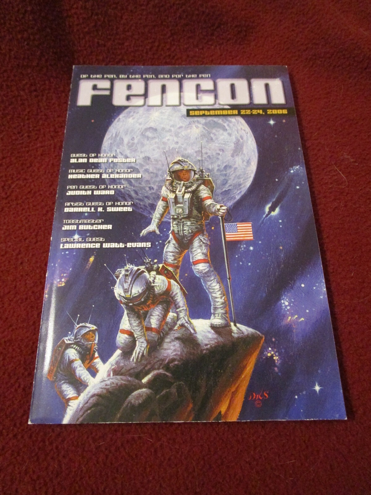 Fencon 2006 progam book w/ print edition of Restoration of Faith by Jim Butcher