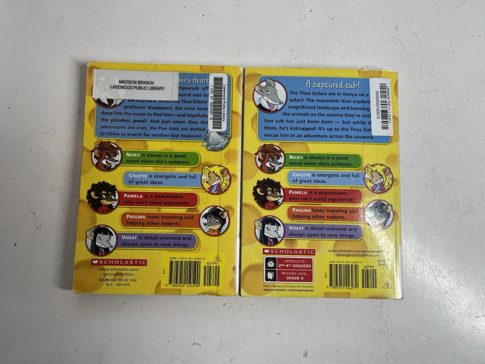 Thea Stilton Illustrated Paperback Book Lot Of 12 Scholastic Ex-Library Geronimo