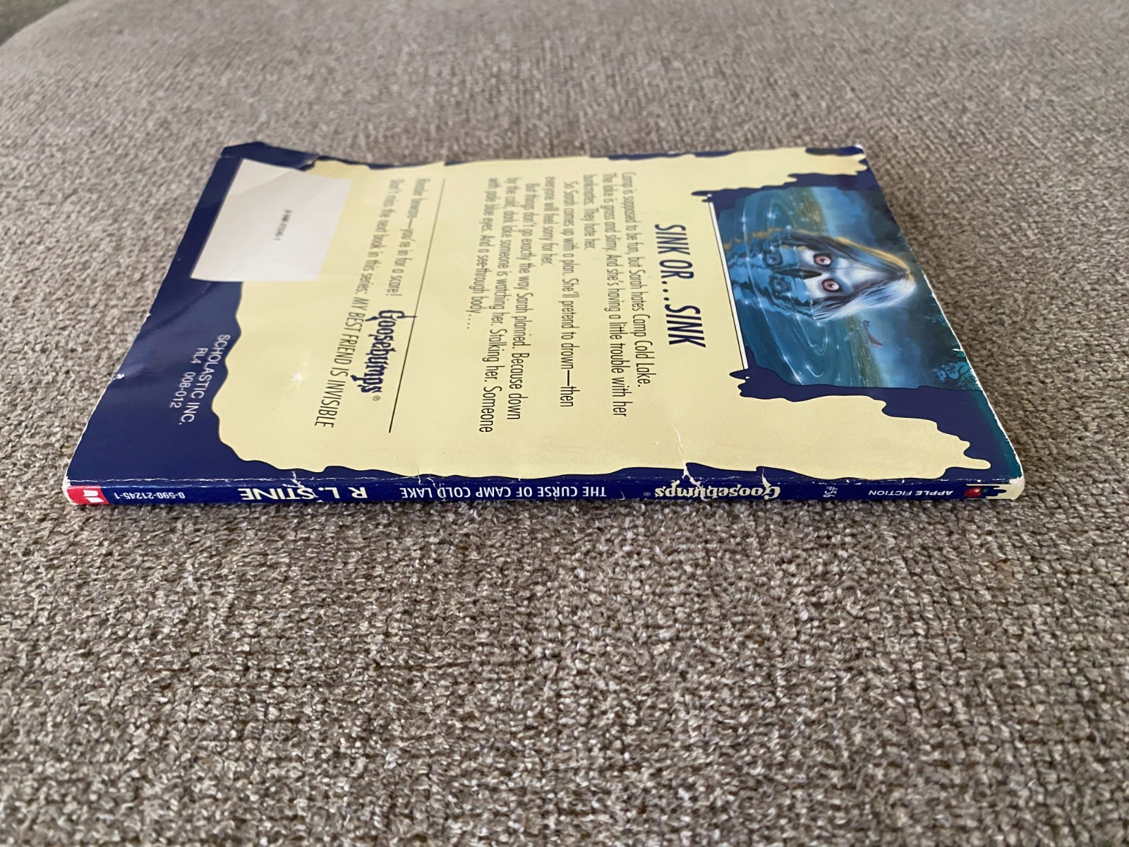 *Print Error* Thin Edition 1st print Goosebumps #56 The Curse of Camp Cold Lake