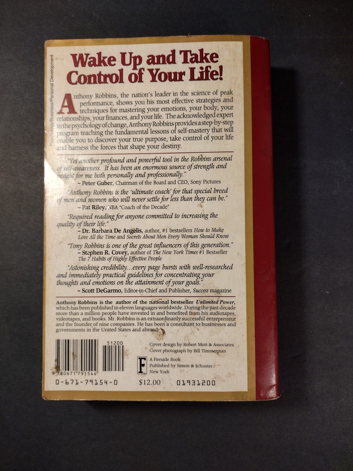 Awaken The Giant Within Anthony Robbins Paperback Book Book Lot