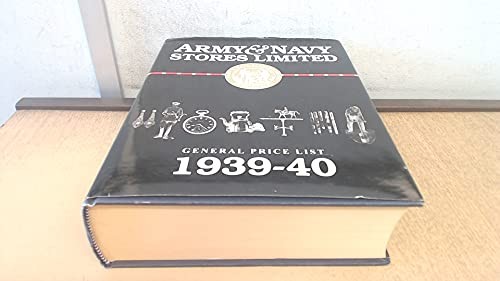 Army & Navy Stores Limited General Price List 1939-40 Hardback Book The Fast