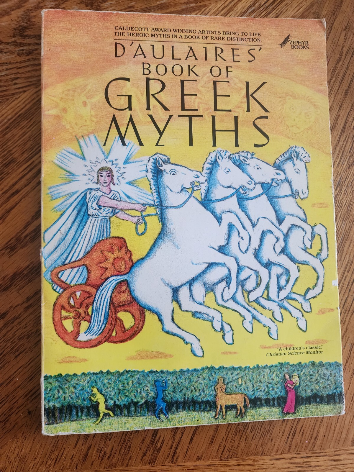 D’AULAIRES” Book of GREEK MYTHS Large 8.9 x 12.3 x 0.5 inches