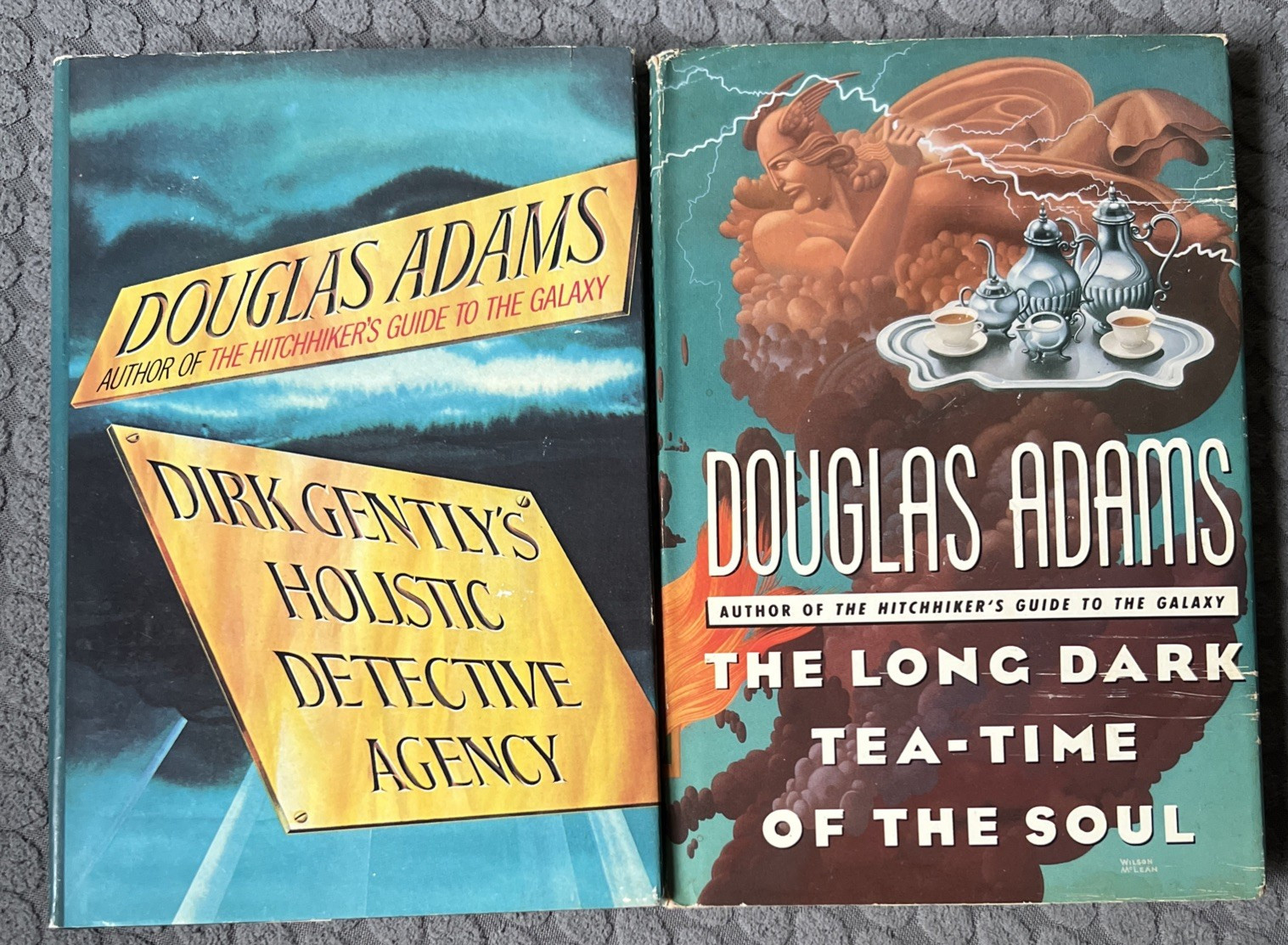 Lot Of 2 Douglas Adams The Long Dark Tea-Time of the Soul & Dirk Gently’s…HCDJ