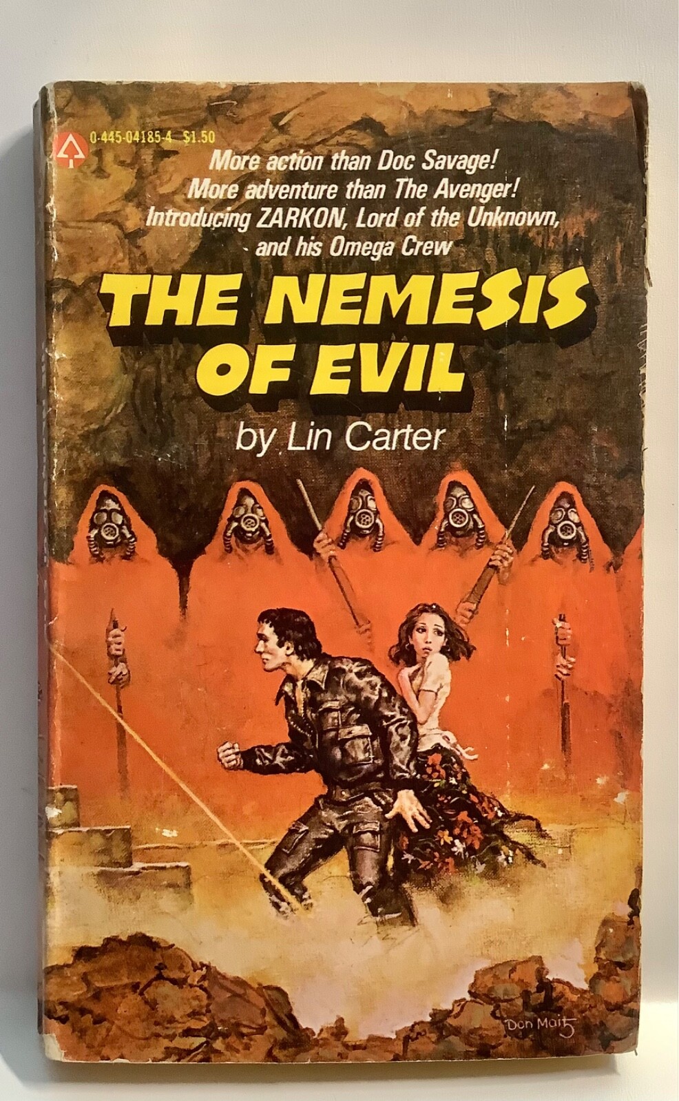 Lot of 6 LIN CARTER Vintage Paperback Books Mixed Publishers Conditions 1968-78