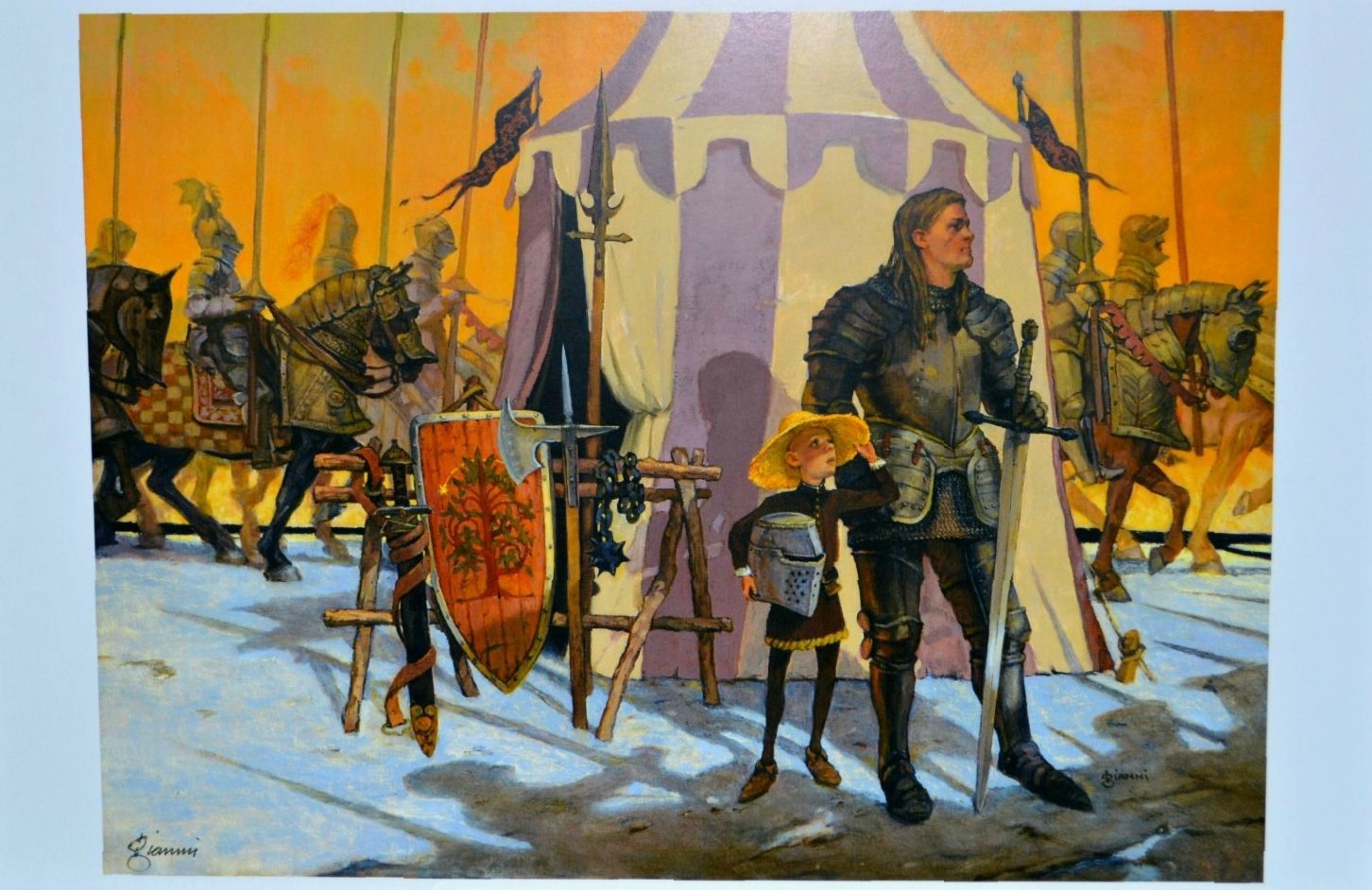 SIGNED A Knight Of The Seven Kingdoms COVER ART PRINT Gary Gianni George Martin