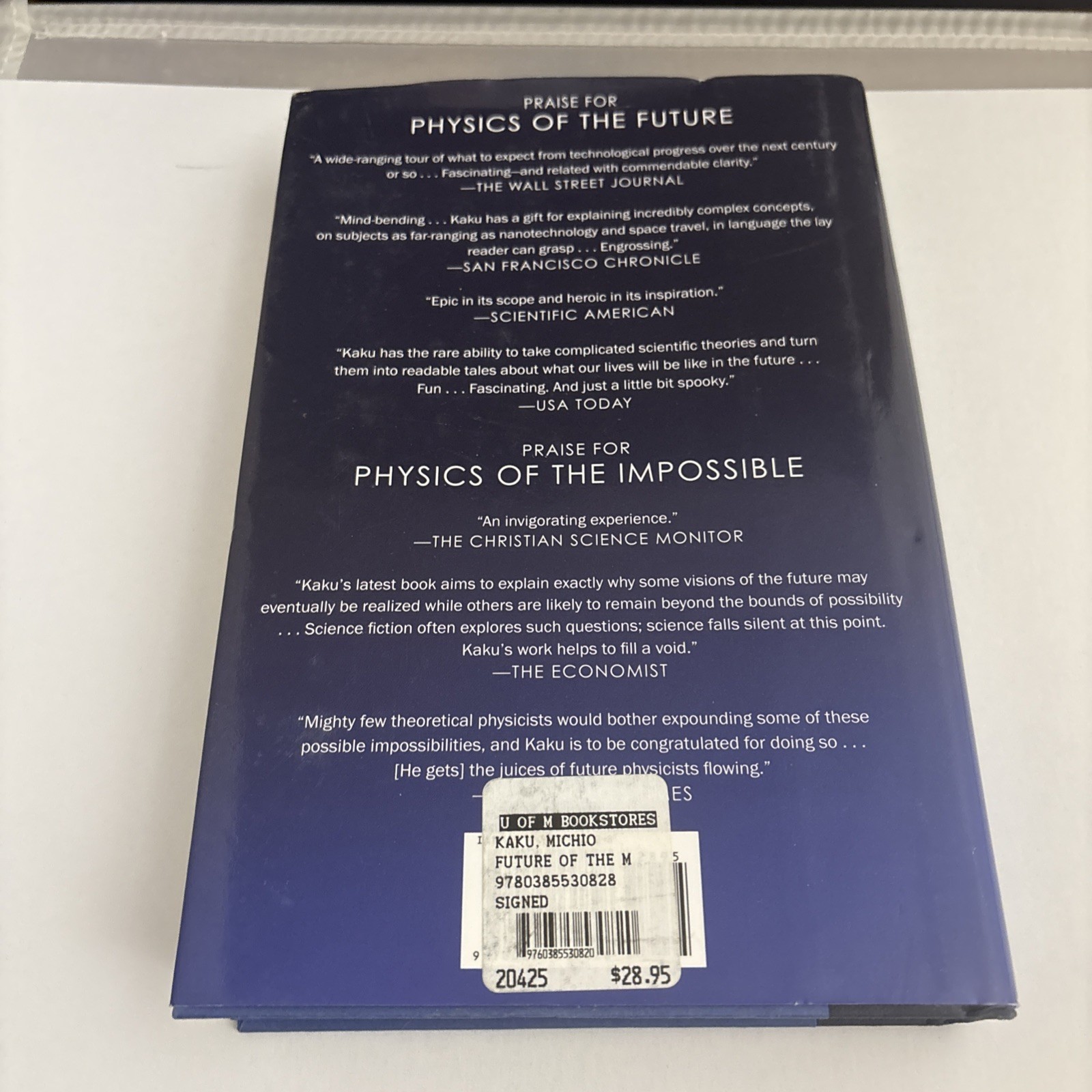 SIGNED The Future of the Mind by Michio Kaku, 2014 1st ed. Hardcover & DJ