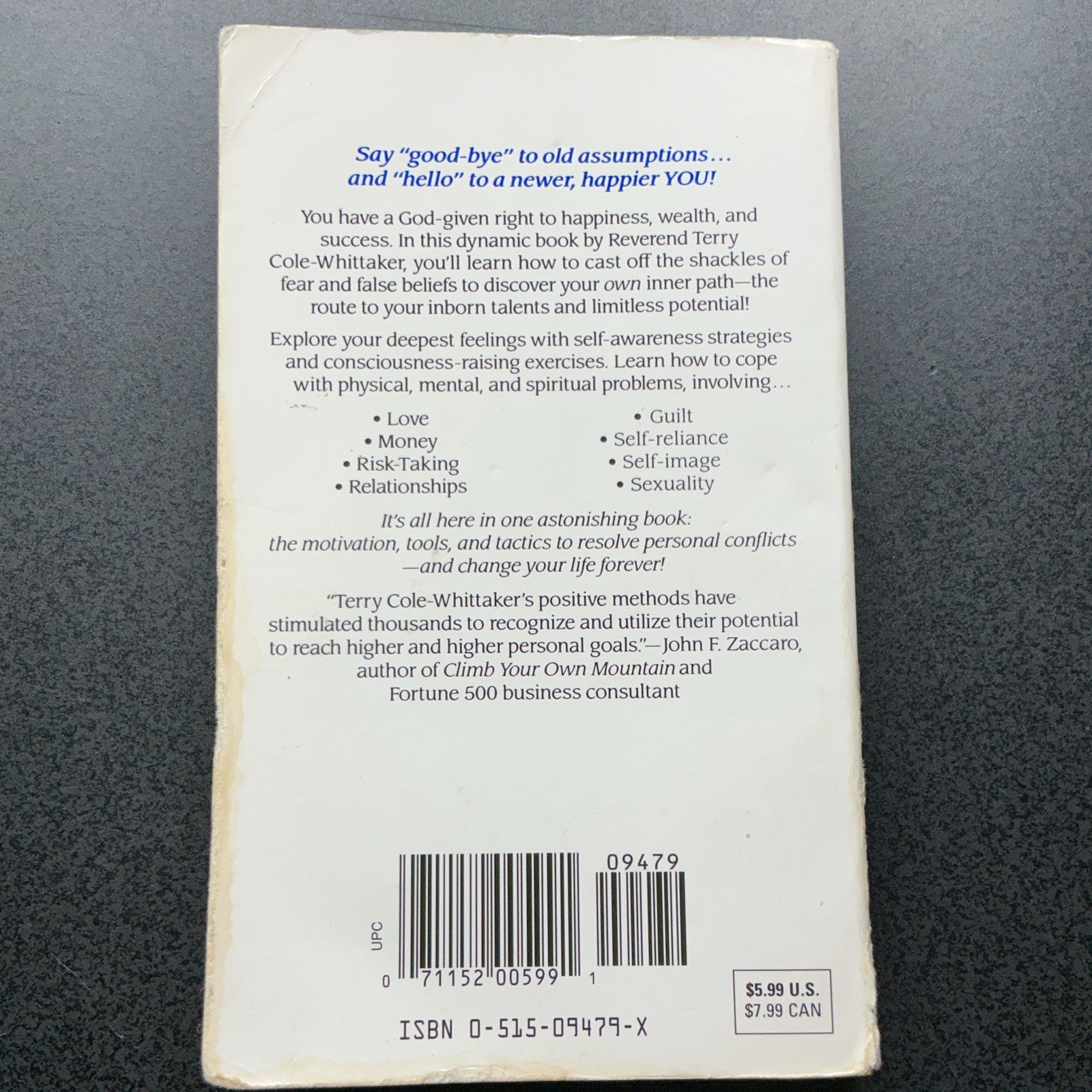 Terry Cole-Whittaker What You Think of Me Is None of My Business PB English