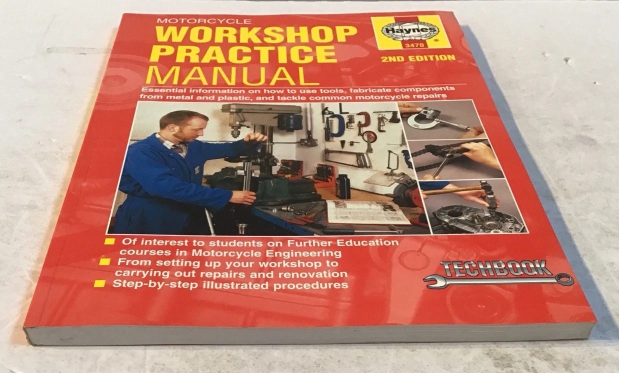 Haynes Motorcycle Workshop Practice Manual PB 2nd Edition Good Vtg