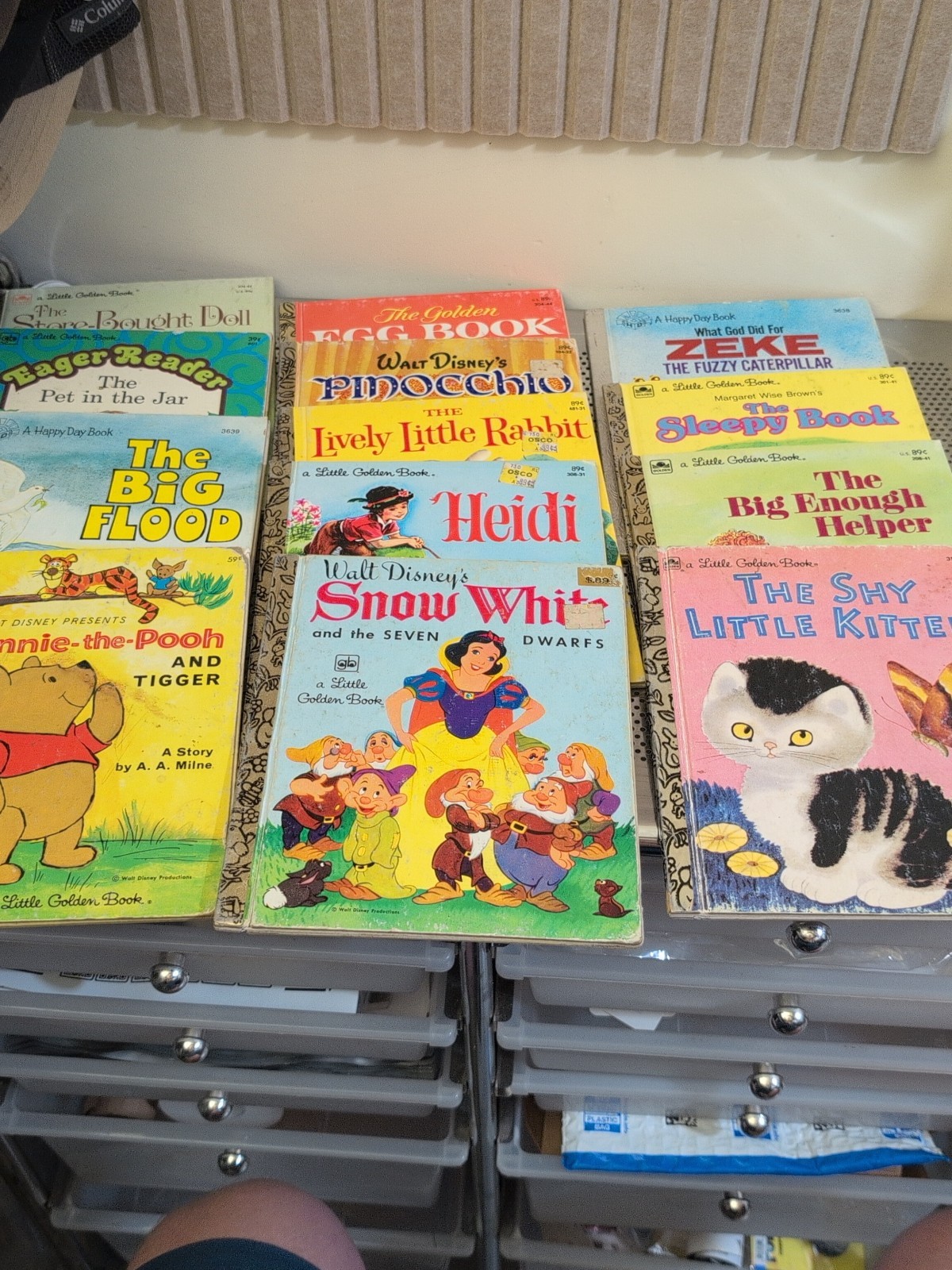 Lot Of 16 Little Golden Books. Heidi, Winnie-the-Pooh, Snow White, Shy Little…