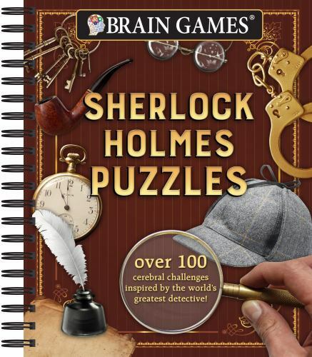 Brain GamesÂ® Sherlock Holmes Puzzles – Spiral-bound – ACCEPTABLE