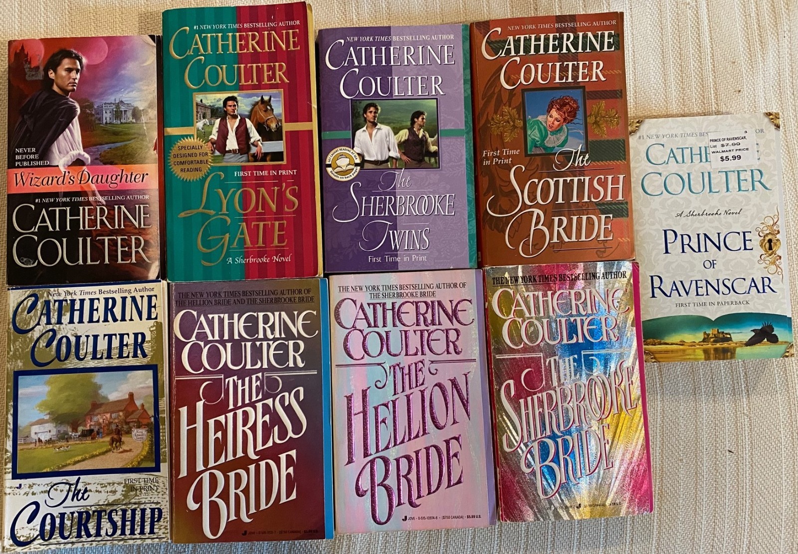 The Sherbrooke Brides Series (Books 1-3, 5-6, 8-11) by Catherine Coulter