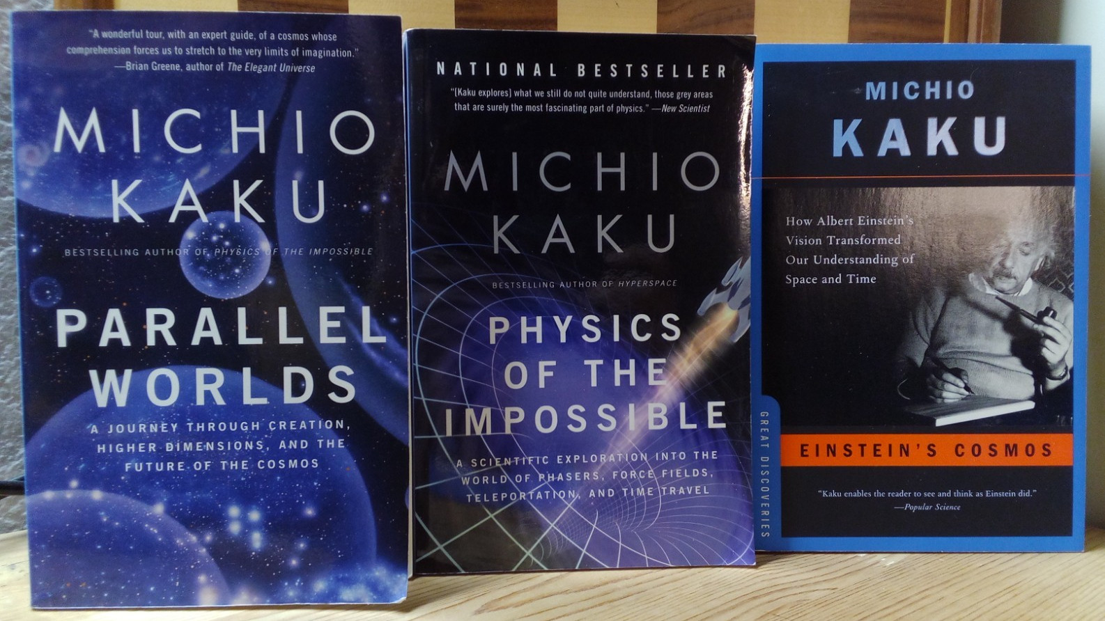 Michio Kaku Lot Physics of Impossible Future Parallel Worlds Einsteins Cosmos PB