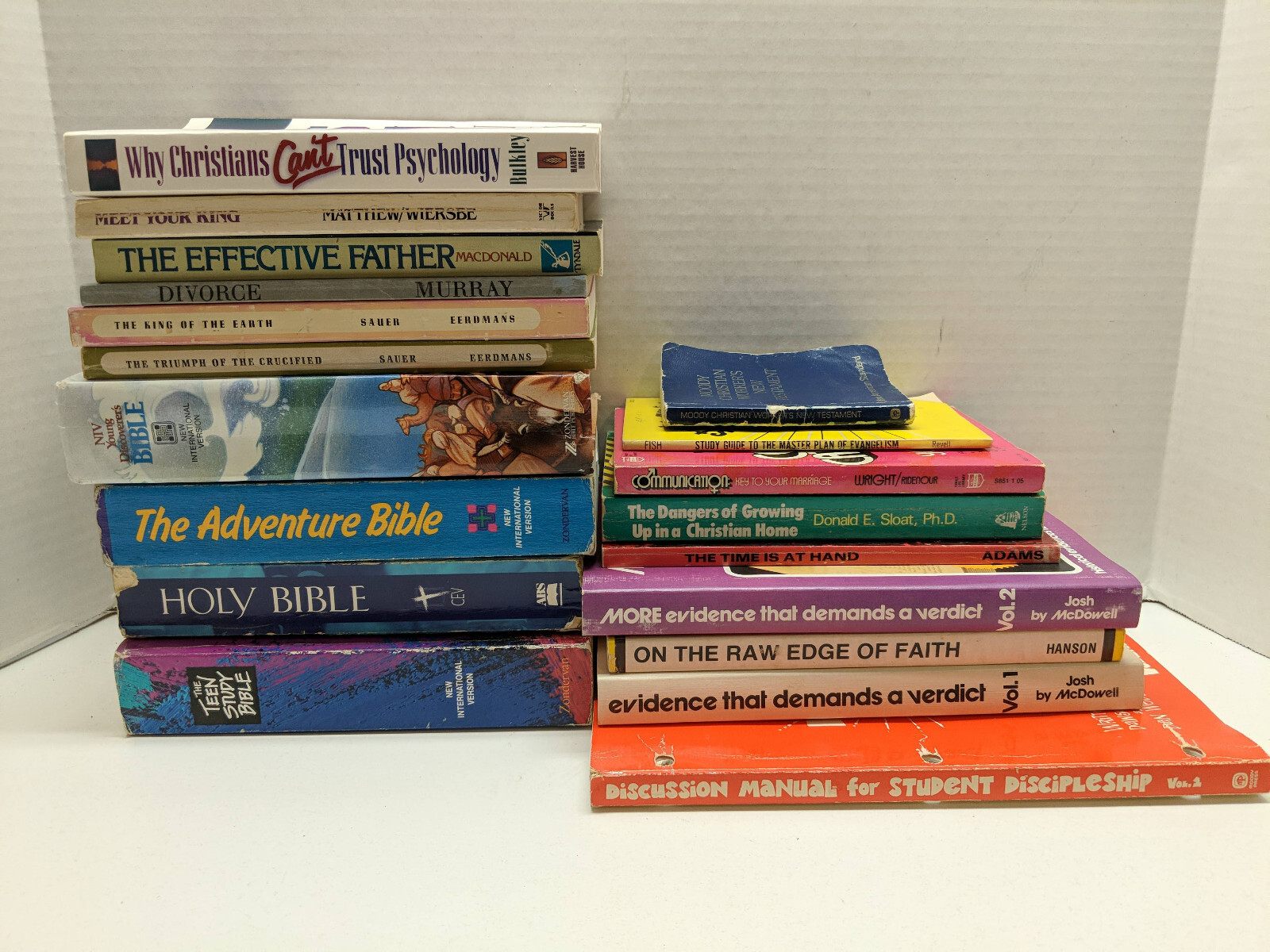 Lot Of 19 Christian Religious Spiritual Books Mixed Lot