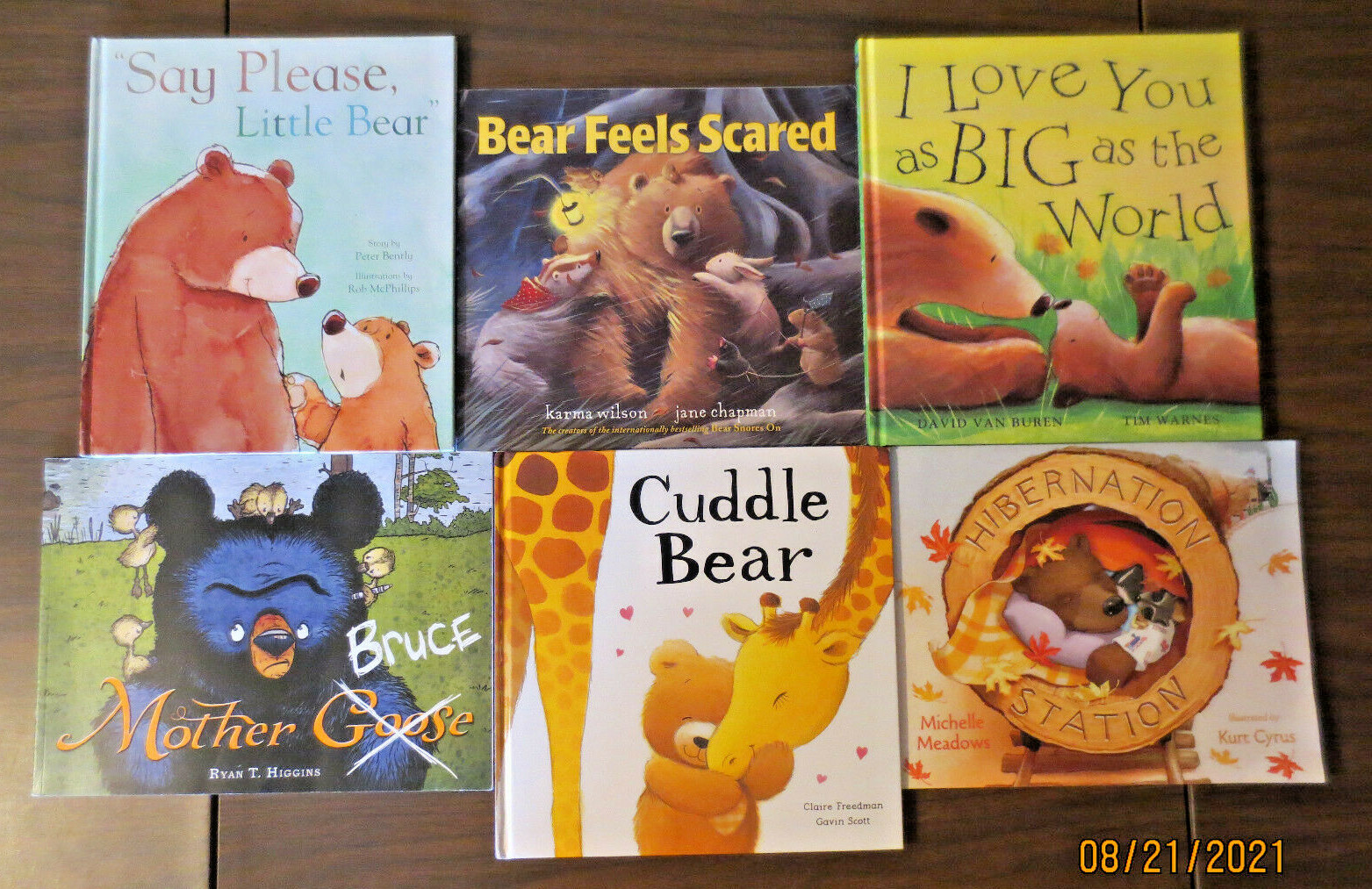 Bear Feels Scared By Karma Wilson Lot of 6 BEAR Books