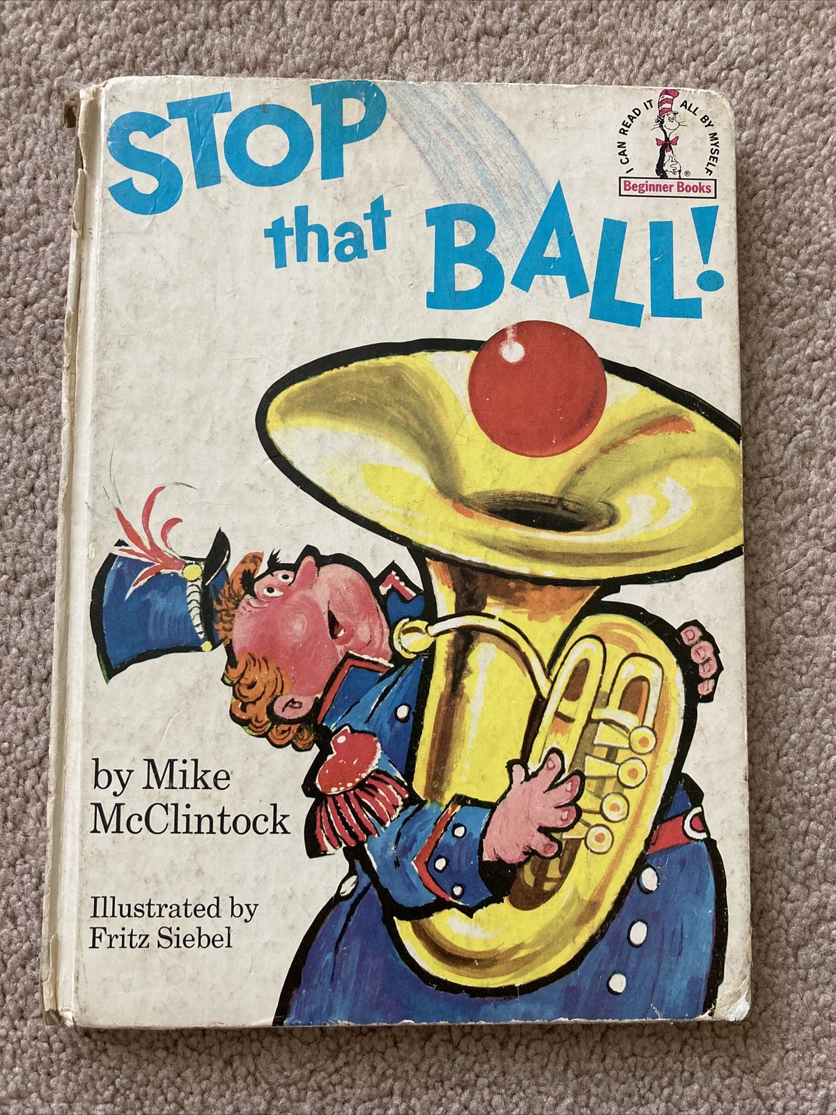 Stop That Ball! Mike McClintock Dr. Seuss Beginner Books 1959 Rare Cover Print