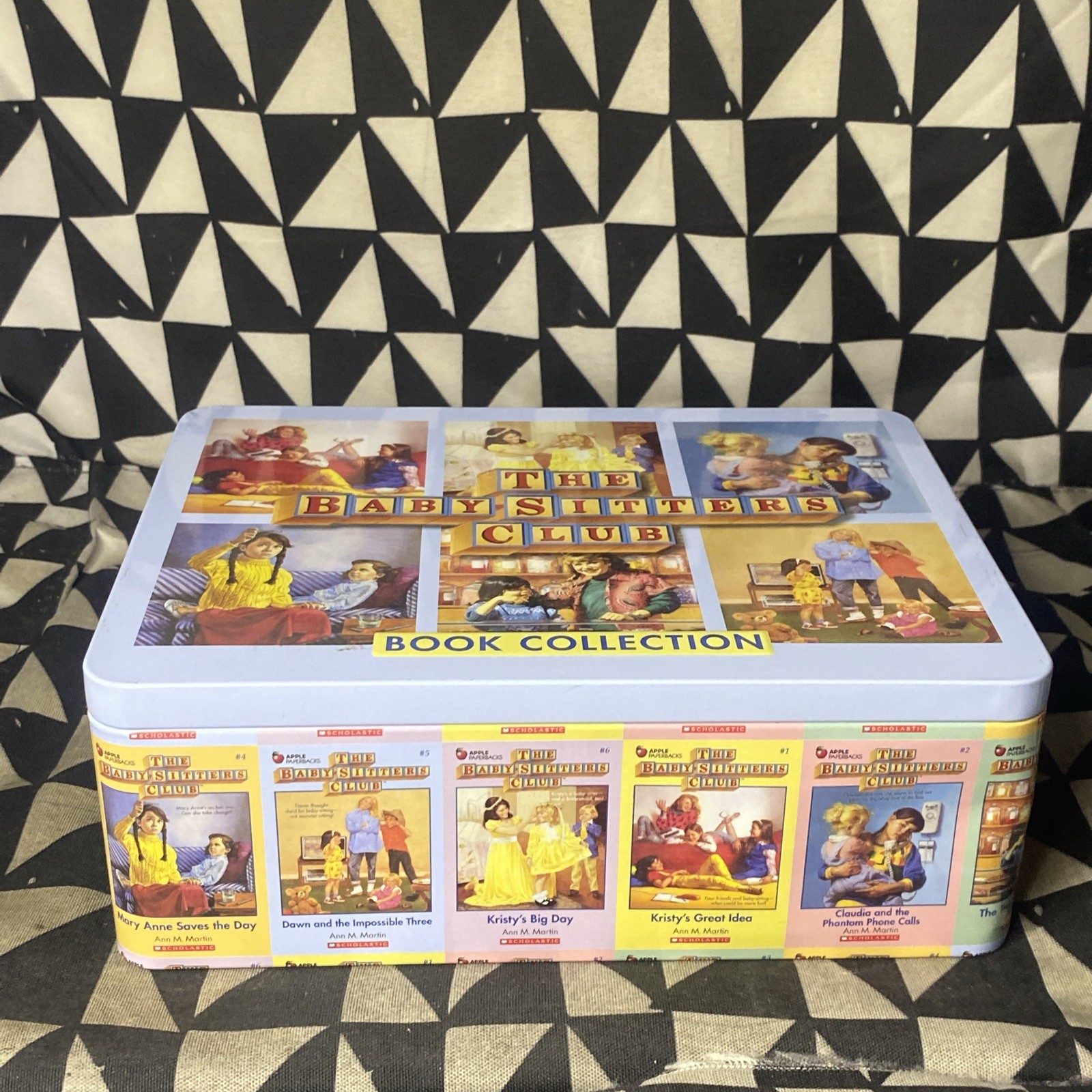 The BabySitters Club Book Collection #1-6 In Retro Tin Collectors Box Ann Martin