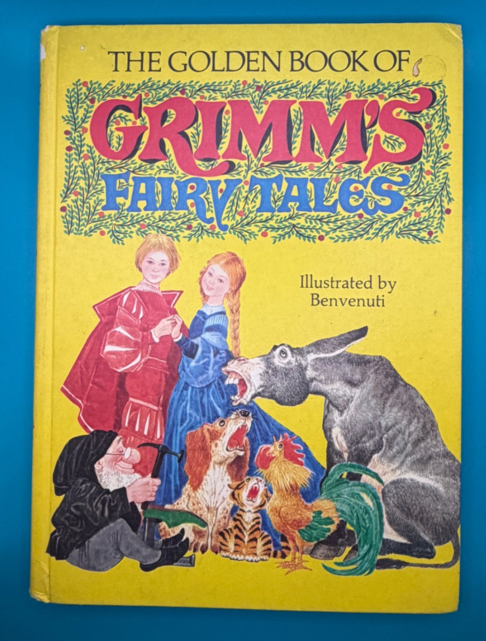 Grimm’s Fairy Tales 1977 Golden Book Deluxe Hardcover Benvenuti Illus 140 Pages