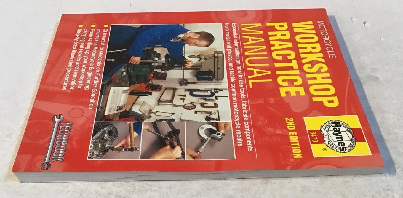 Haynes Motorcycle Workshop Practice Manual PB 2nd Edition Good Vtg