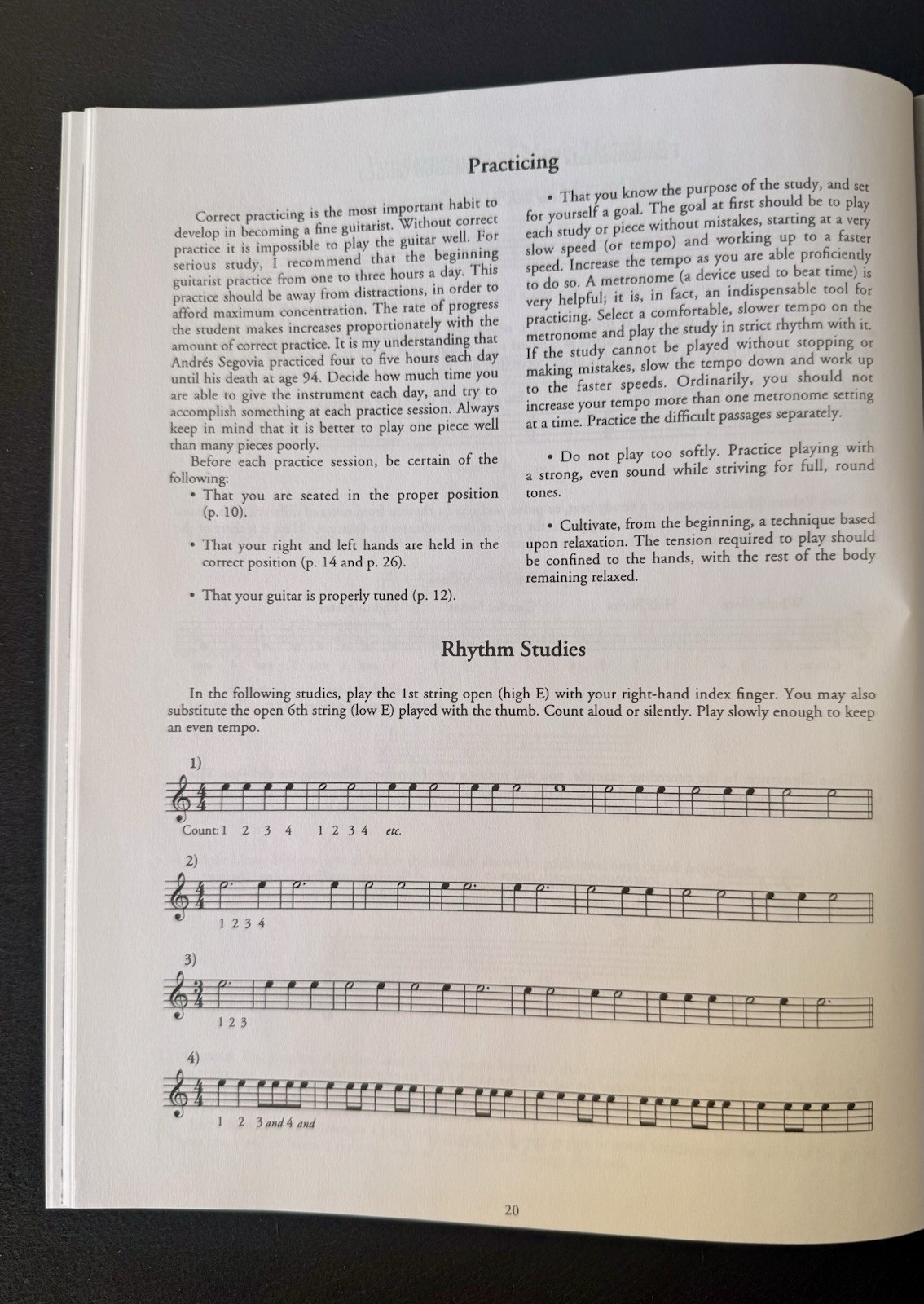 Christopher Parkening Guitar Method Vol 1 Art & Technique of Classical Guitar