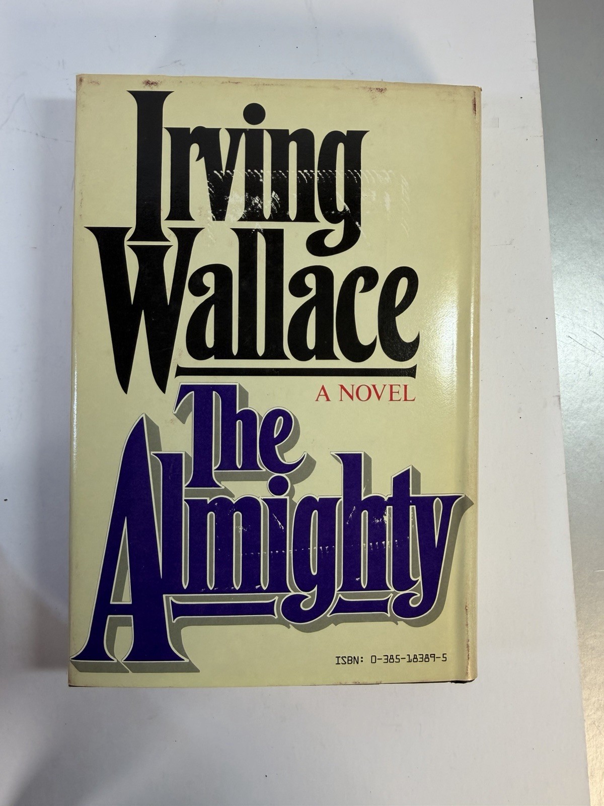 The Almighty Irving Wallace 1982 First Edition HC Doubleday Novel Thriller
