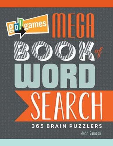 Go!games Mega Book of Word Search: 365 Brain Puzzlers by John M Samson: Used