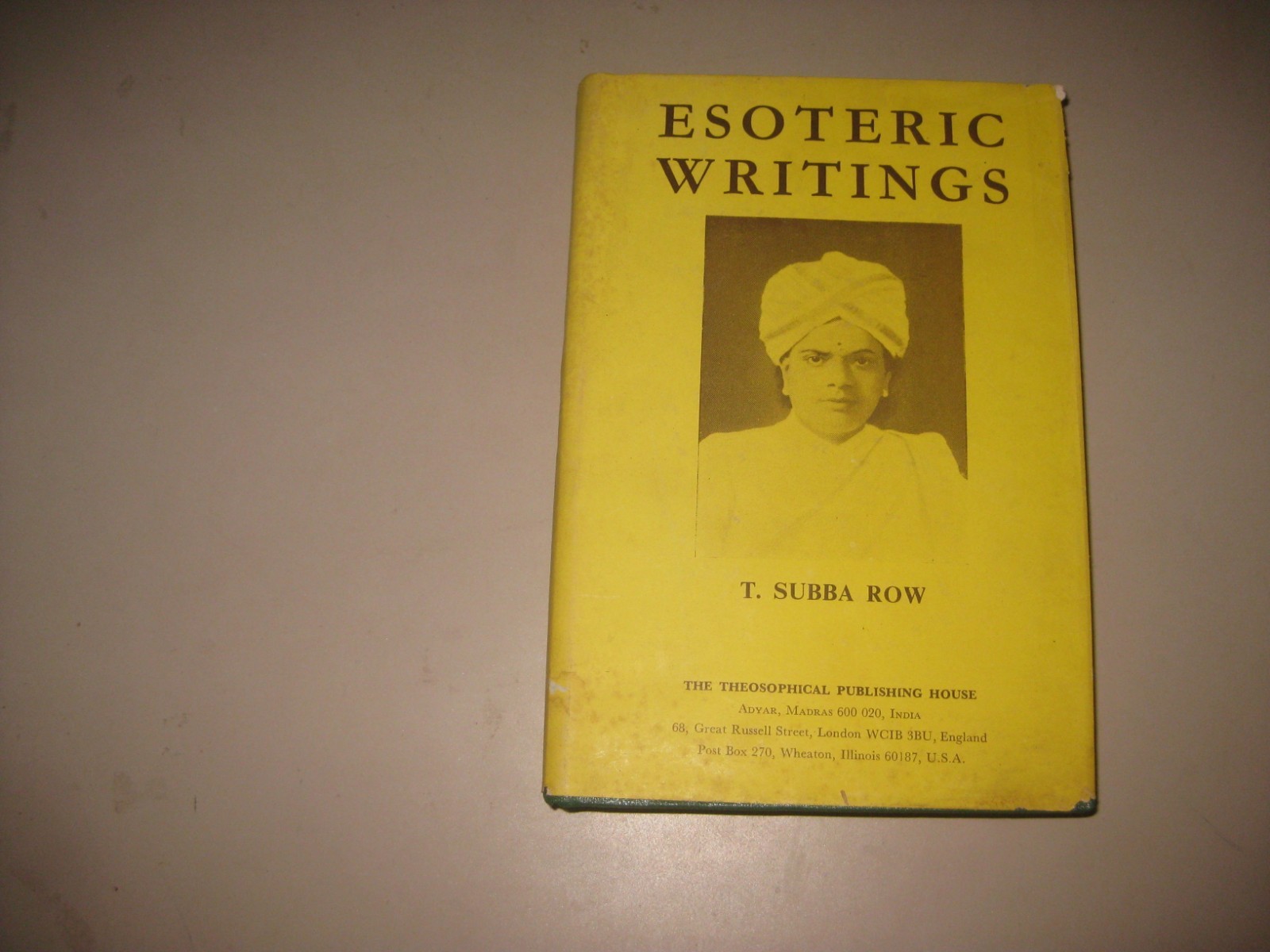 Esoteric Writings – Subba T. Row, 1980 3rd printing