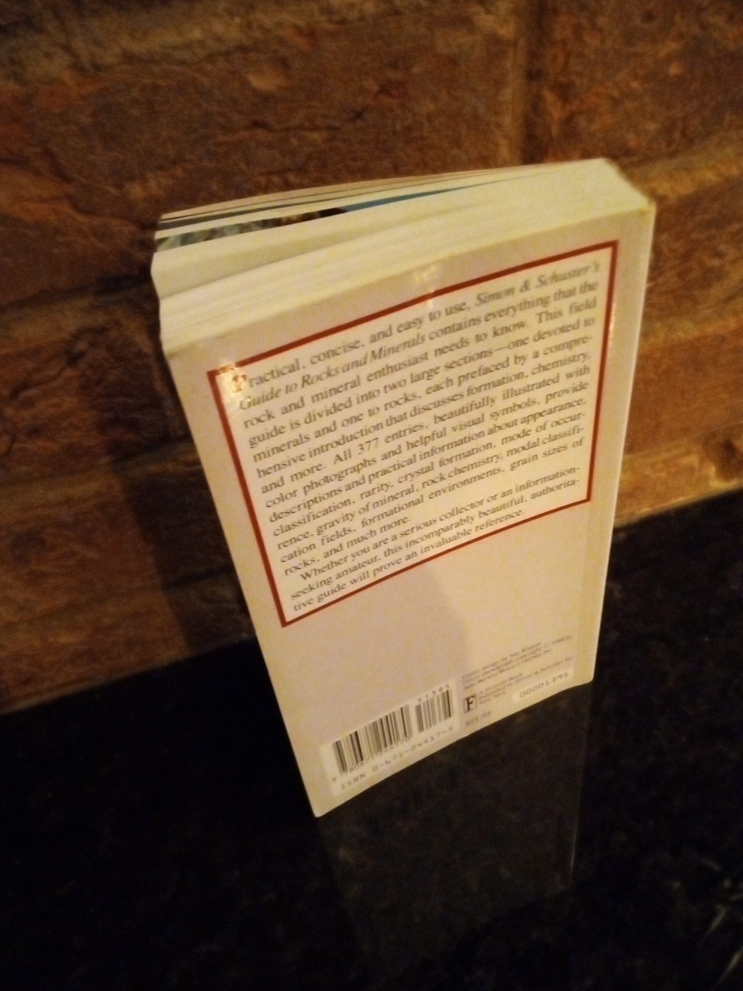 1978 Simon & Schuster’s Guide to Rocks and Minerals Softcover Book