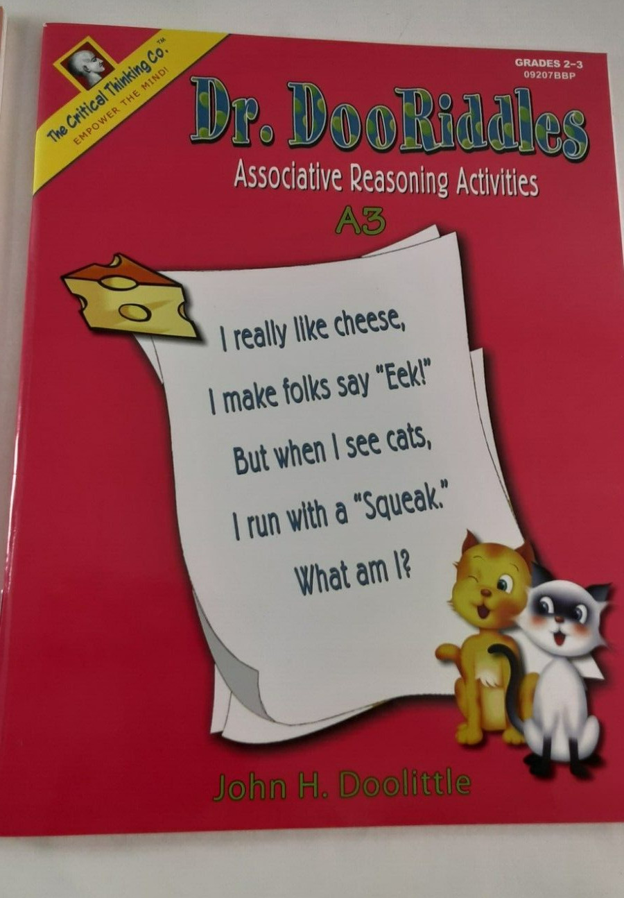 2 Critical Thinking Co Grades 2-3 Editor in Chief Dr DooRiddle Homeschool Lot