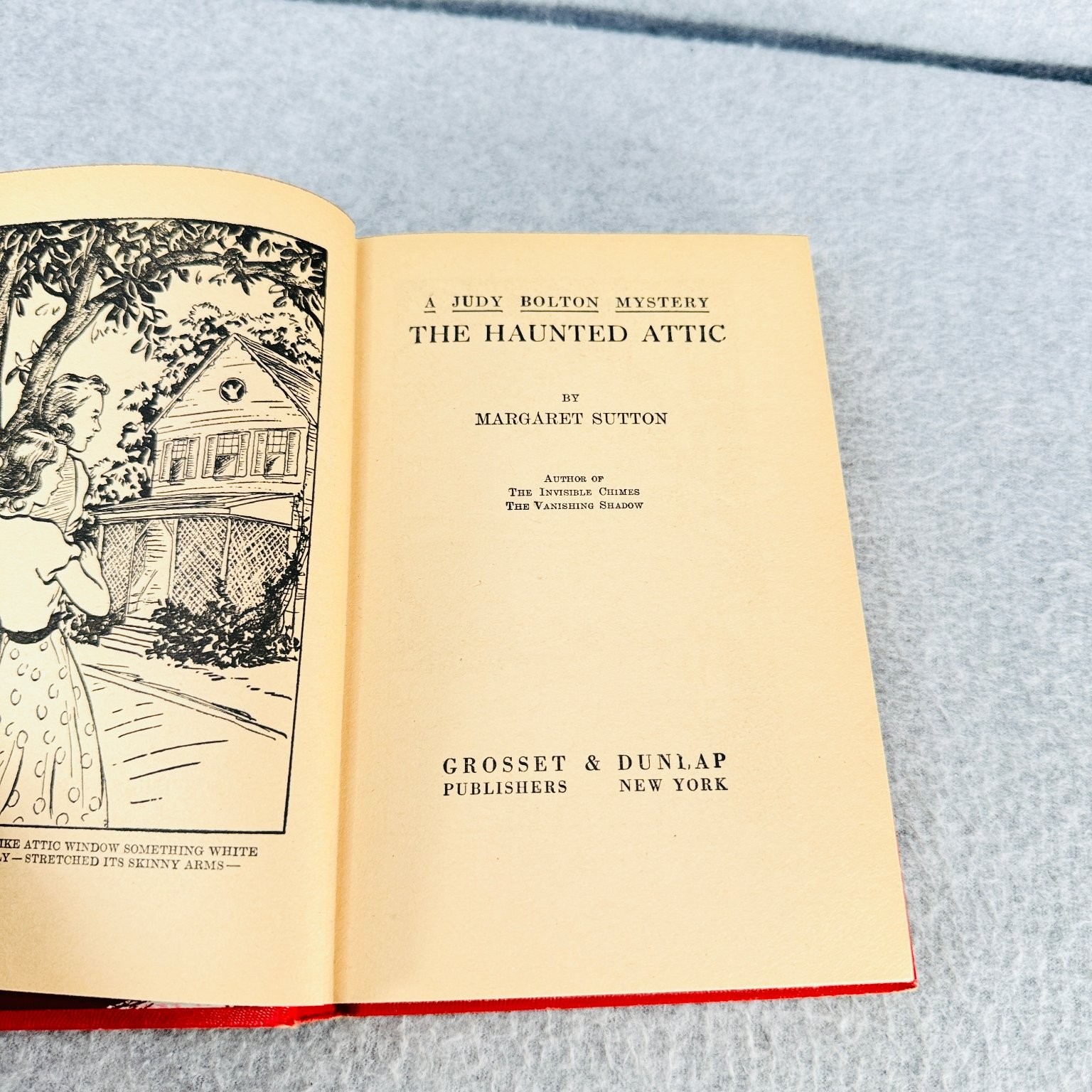 The Haunted Attic Margaret Sutton 1932 Judy Bolton Mystery #2 Grosset & Dunlap