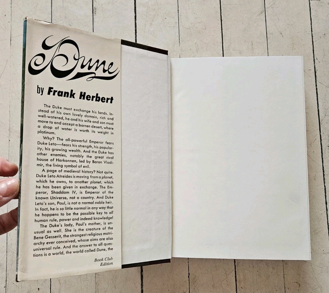 DUNE Frank Herbert Chilton Book Company HBDJ Book Club Edition BCE Close To New